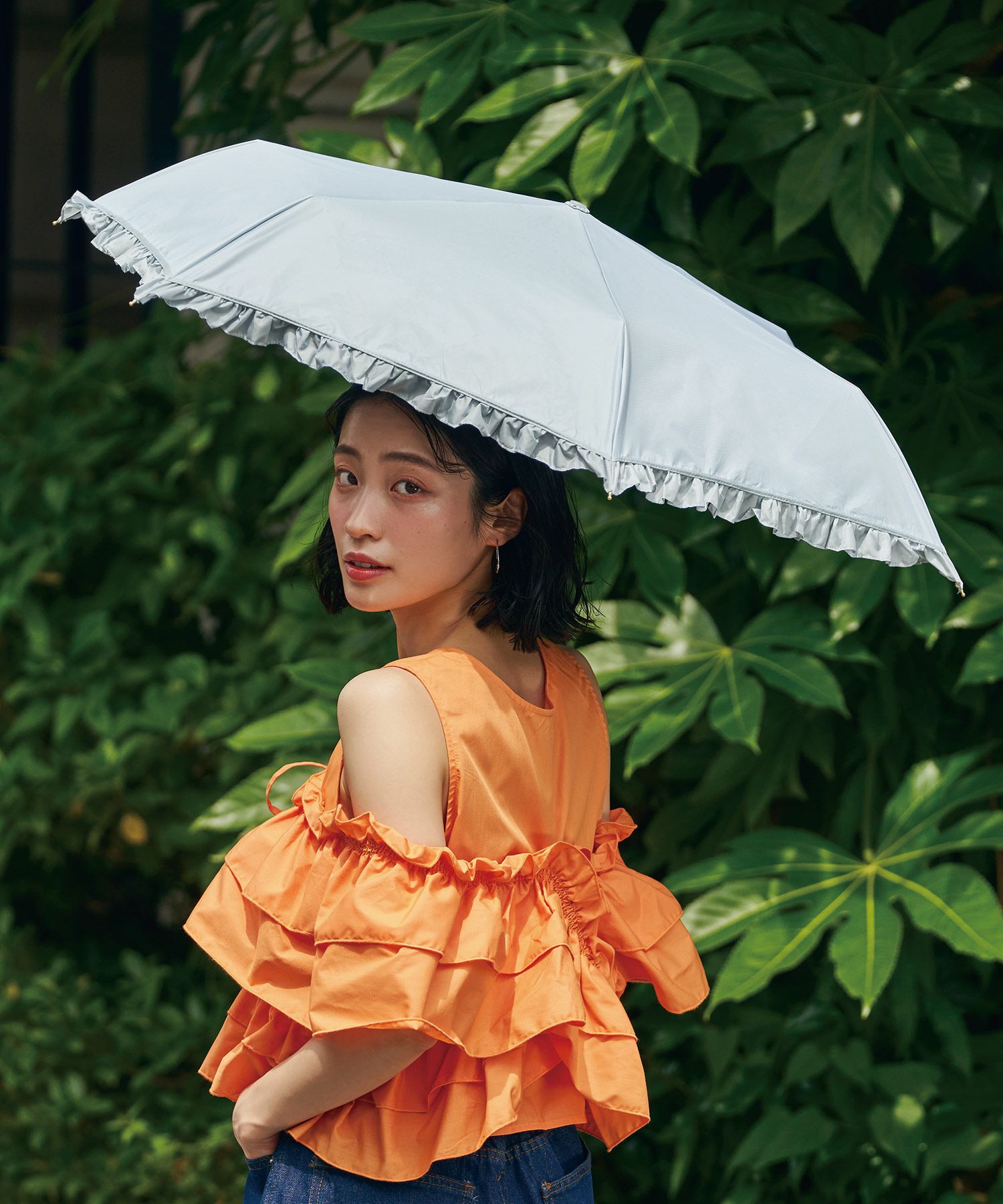 遮光クラシックフリル ミニ Wpc. ギフト対象 日傘 折りたたみ 晴雨兼用