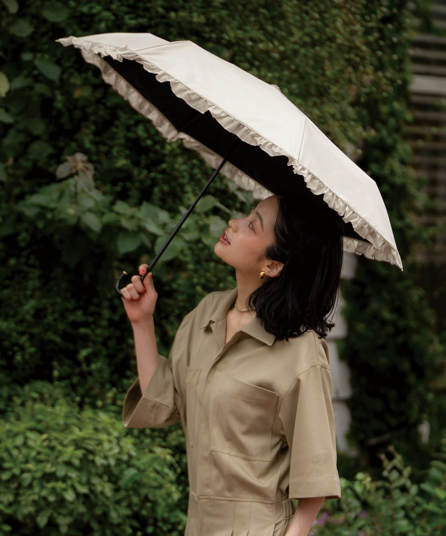 遮光クラシックフリル ミニ Wpc. ギフト対象 日傘 折りたたみ 晴雨兼用