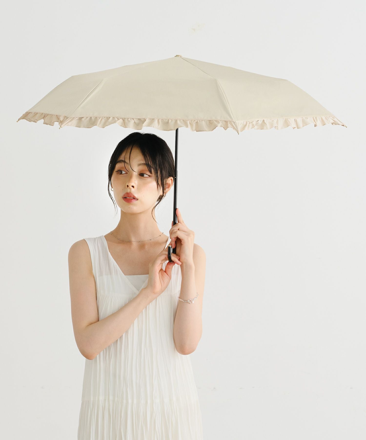 遮光クラシックフリル ミニ Wpc. ギフト対象 日傘 折りたたみ 晴雨兼用