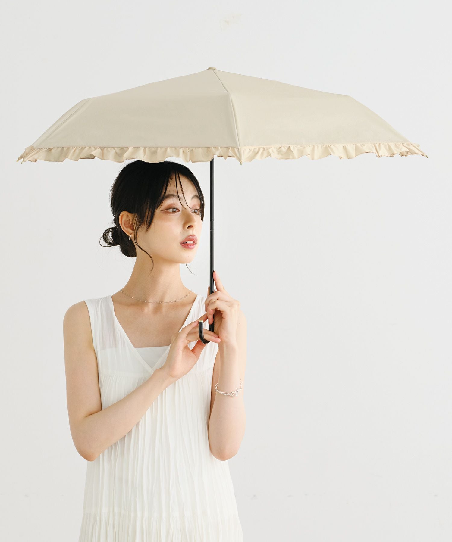 遮光クラシックフリル ミニ Wpc. ギフト対象 日傘 折りたたみ 晴雨兼用