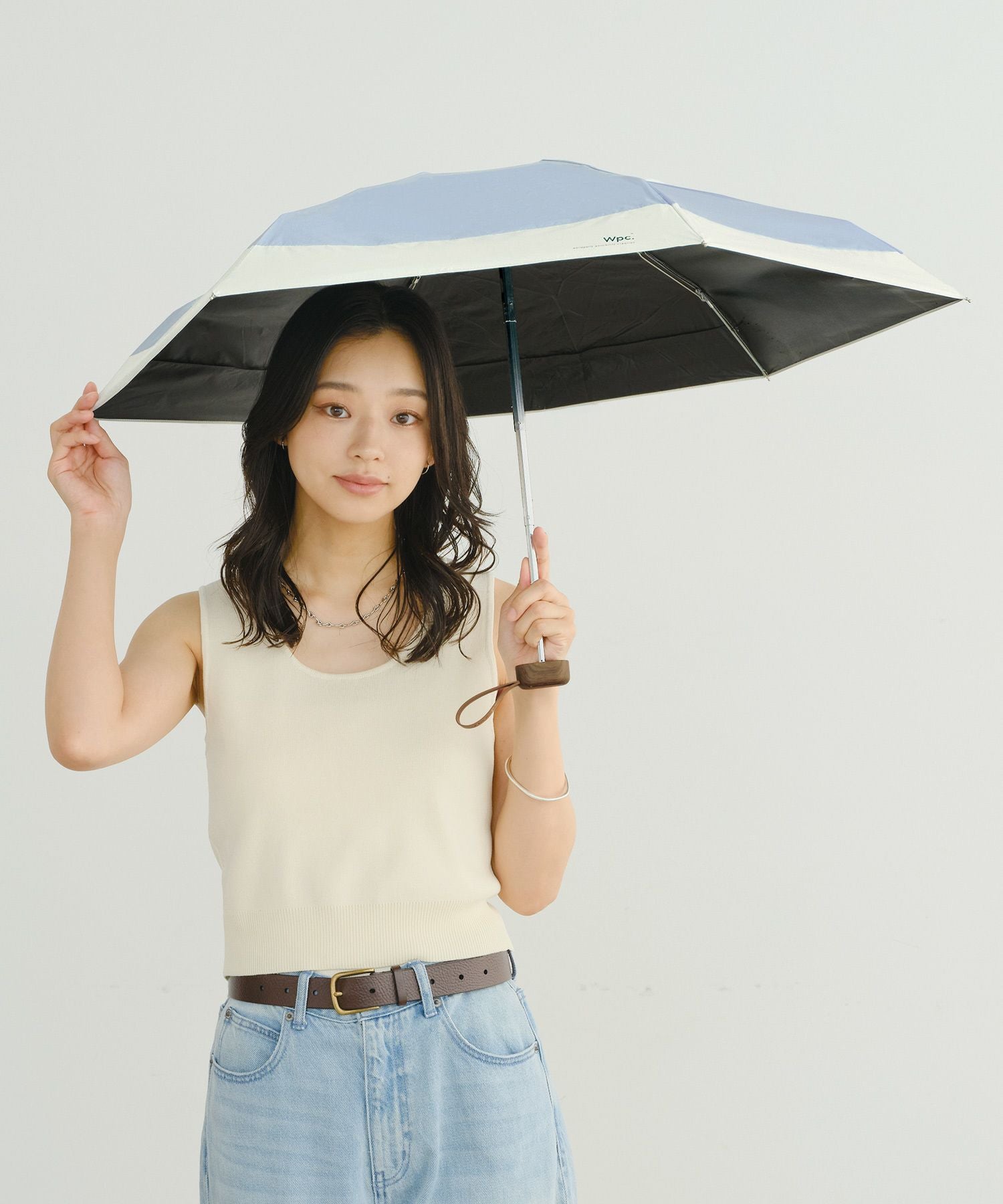 遮光切り継ぎタイニー Wpc. 日傘 折りたたみ 限定色 ギフト対象 tiny