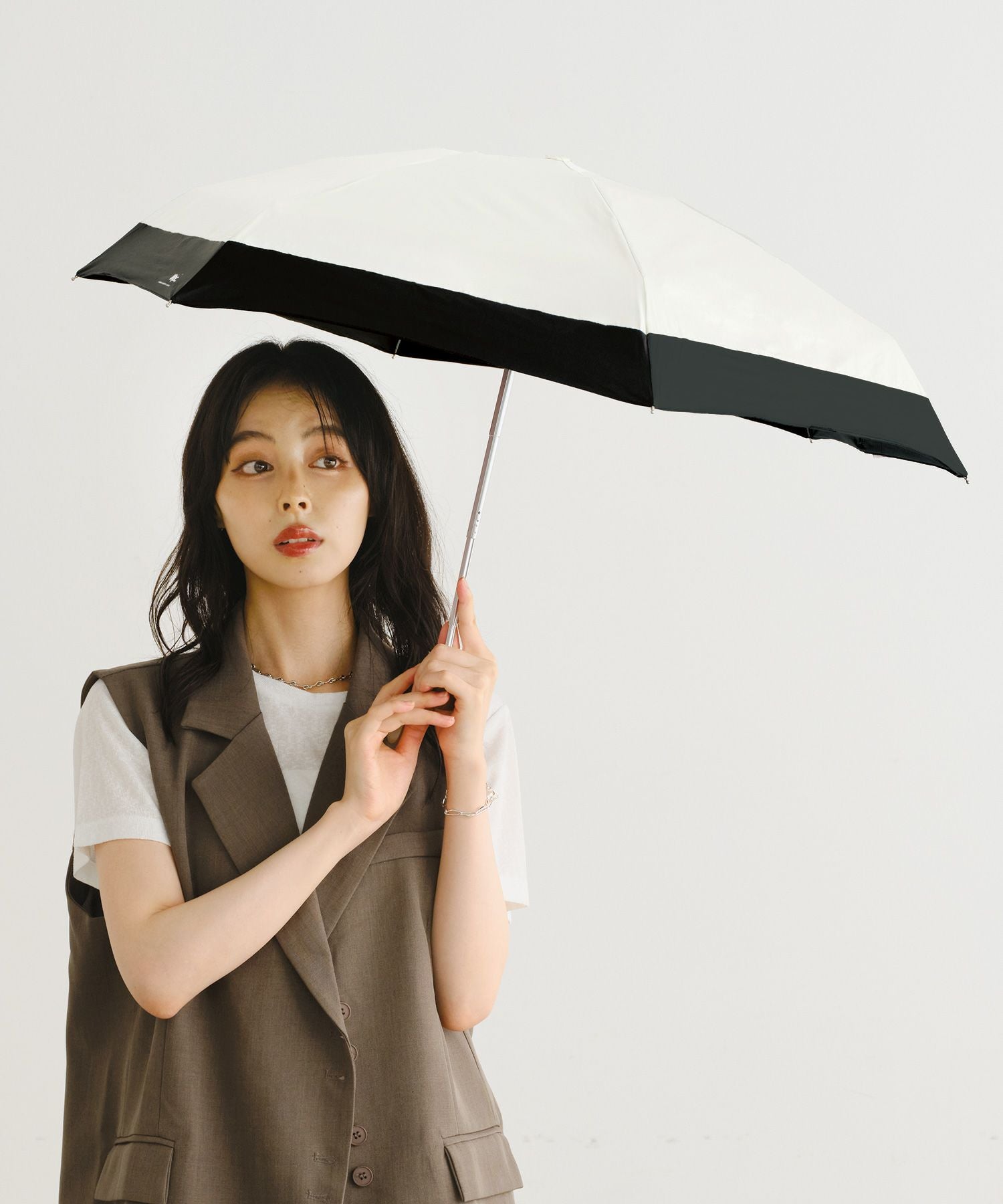遮光切り継ぎタイニー Wpc. 日傘 折りたたみ 限定色 ギフト対象 tiny