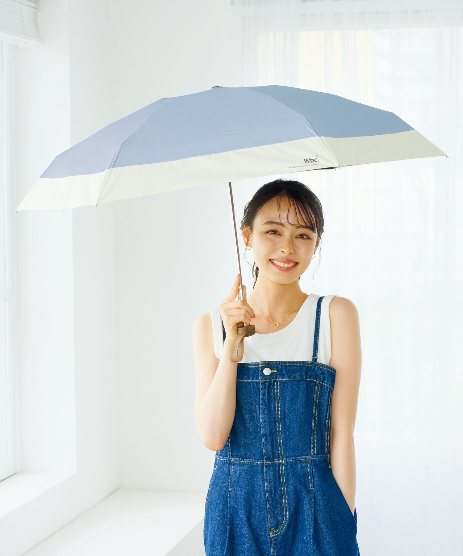 遮光切り継ぎタイニー Wpc. 日傘 折りたたみ 限定色 ギフト対象 tiny