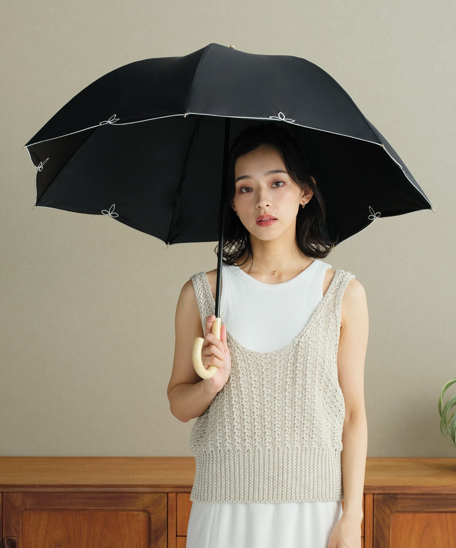 遮光ドームワイドスカラップ 日傘 長傘 晴雨兼用 Wpc. | 【公式】Wpc