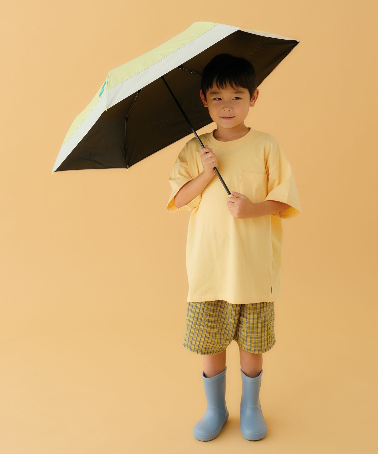 キッズ】遮光切り継ぎ キッズ日傘 折りたたみミニ 晴雨兼用 Wpc. KIDS