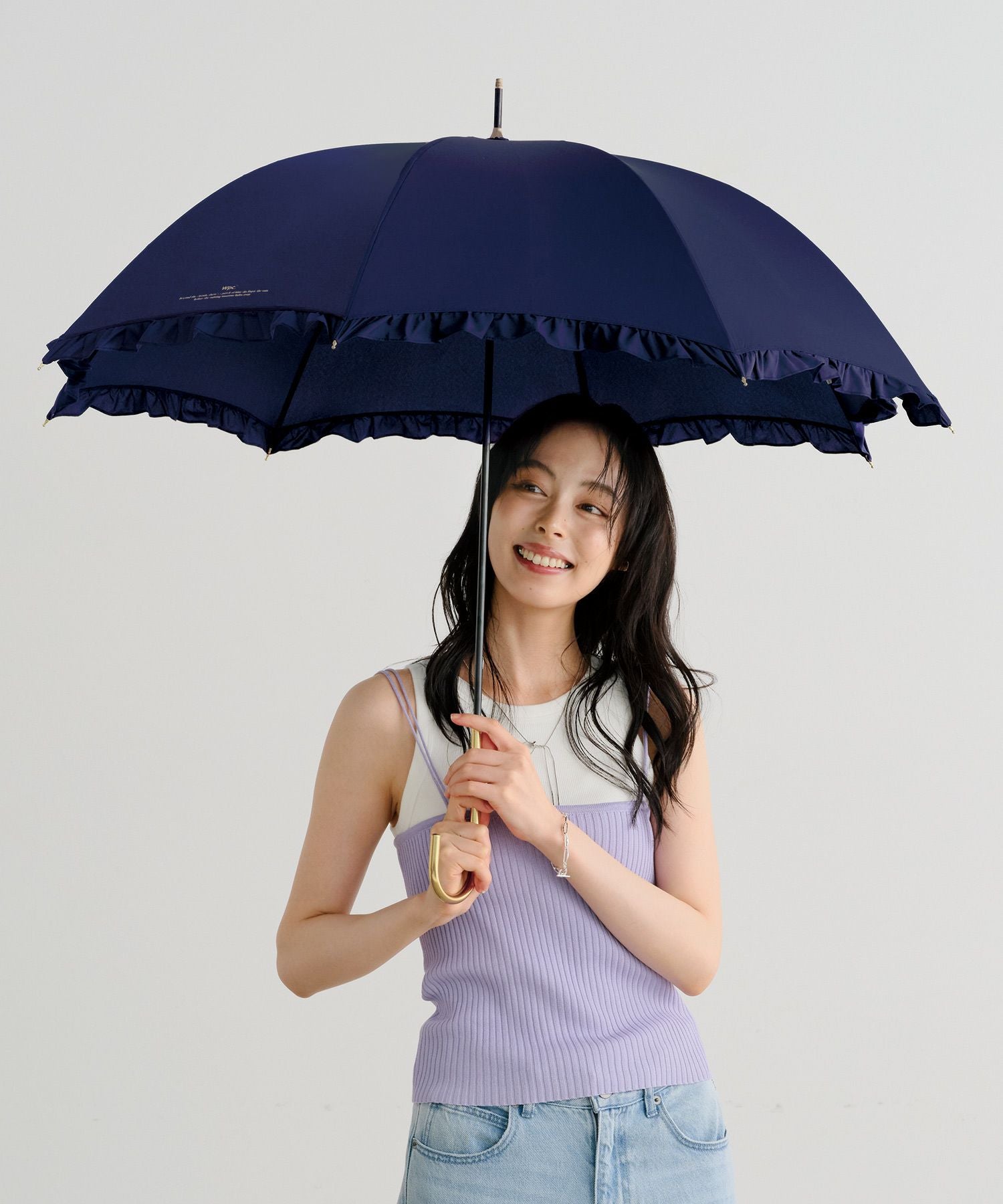 【新品未使用】フリル付き 長袖 80cm WEB限定/DRC/やわらか天竺】前後2WAYフリル襟長袖Tシャツ[品番
