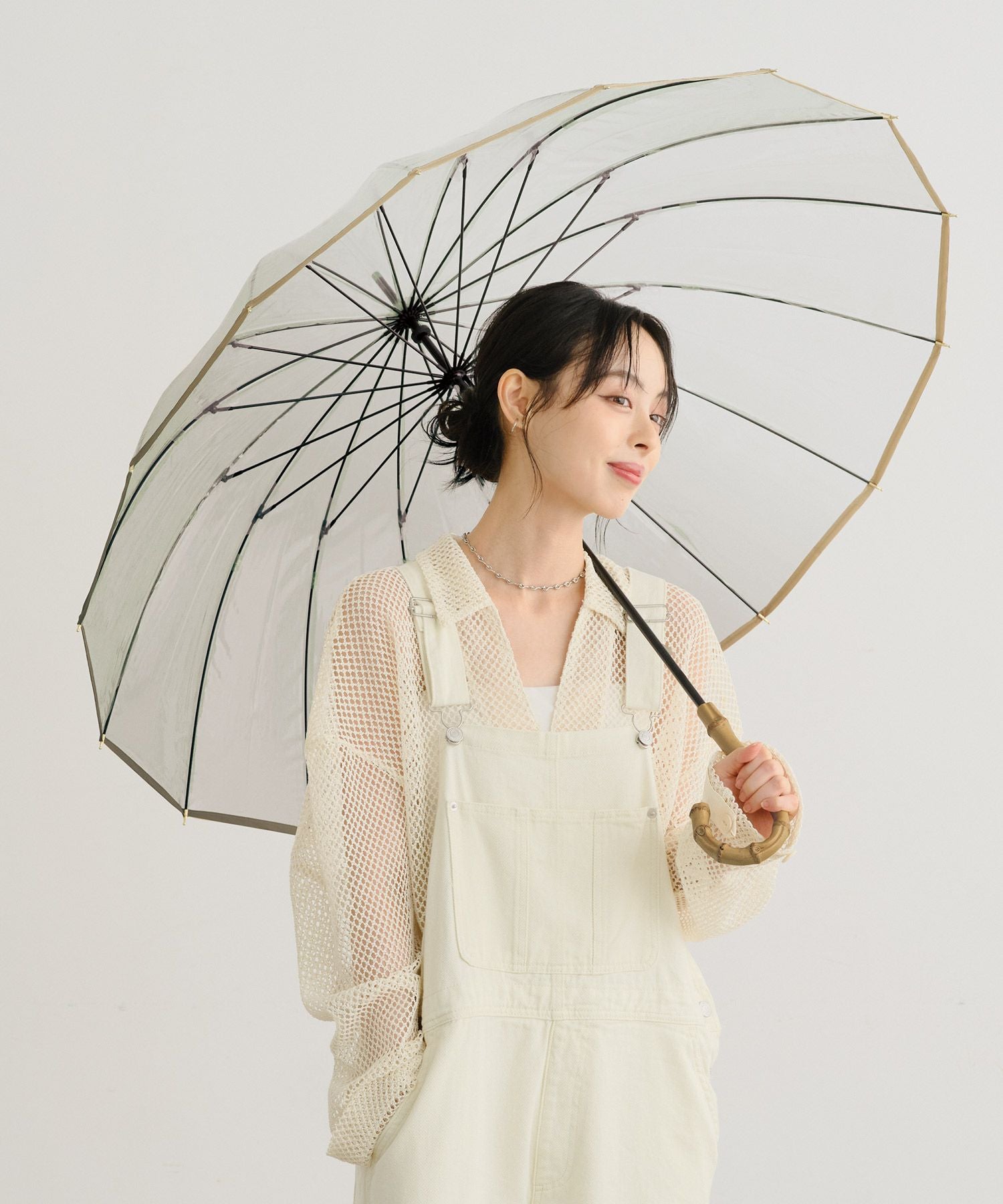 16Kプラスティックパイピング(限定色) Wpc. ビニール傘 長傘 雨傘 16本