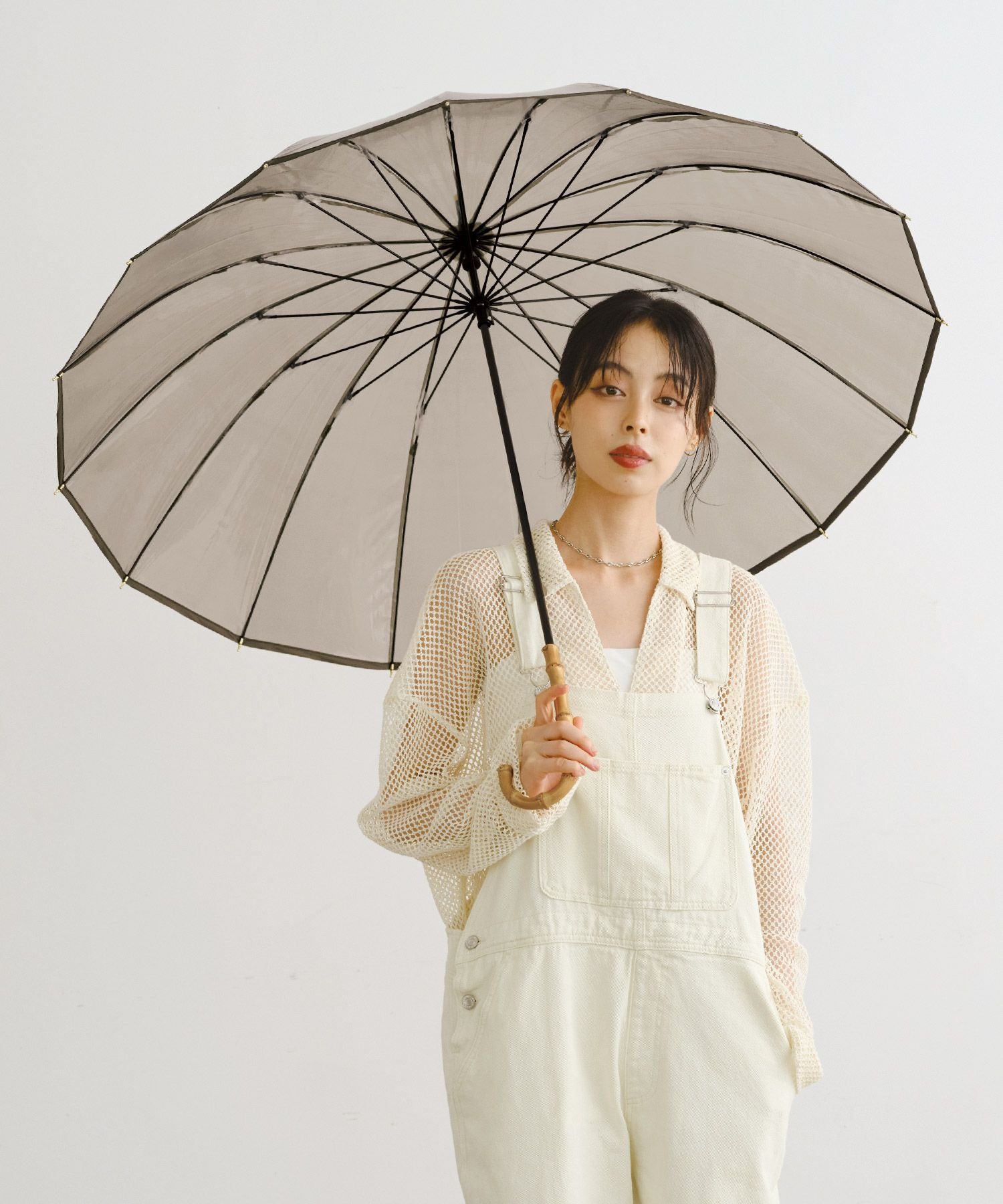 16Kプラスティックパイピング(限定色) Wpc. ビニール傘 長傘 雨傘 16本