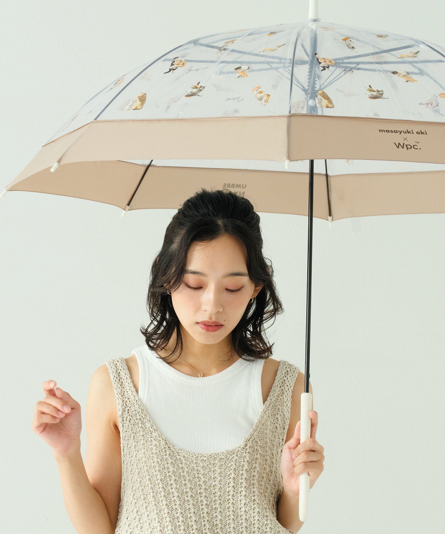 むぎねこさん専用　 mpop pop10 wht jp A006　5台特別セット 沖昌之×Wpc. プラスティックアンブレにゃん Wpc. ビニール傘 | 【公式