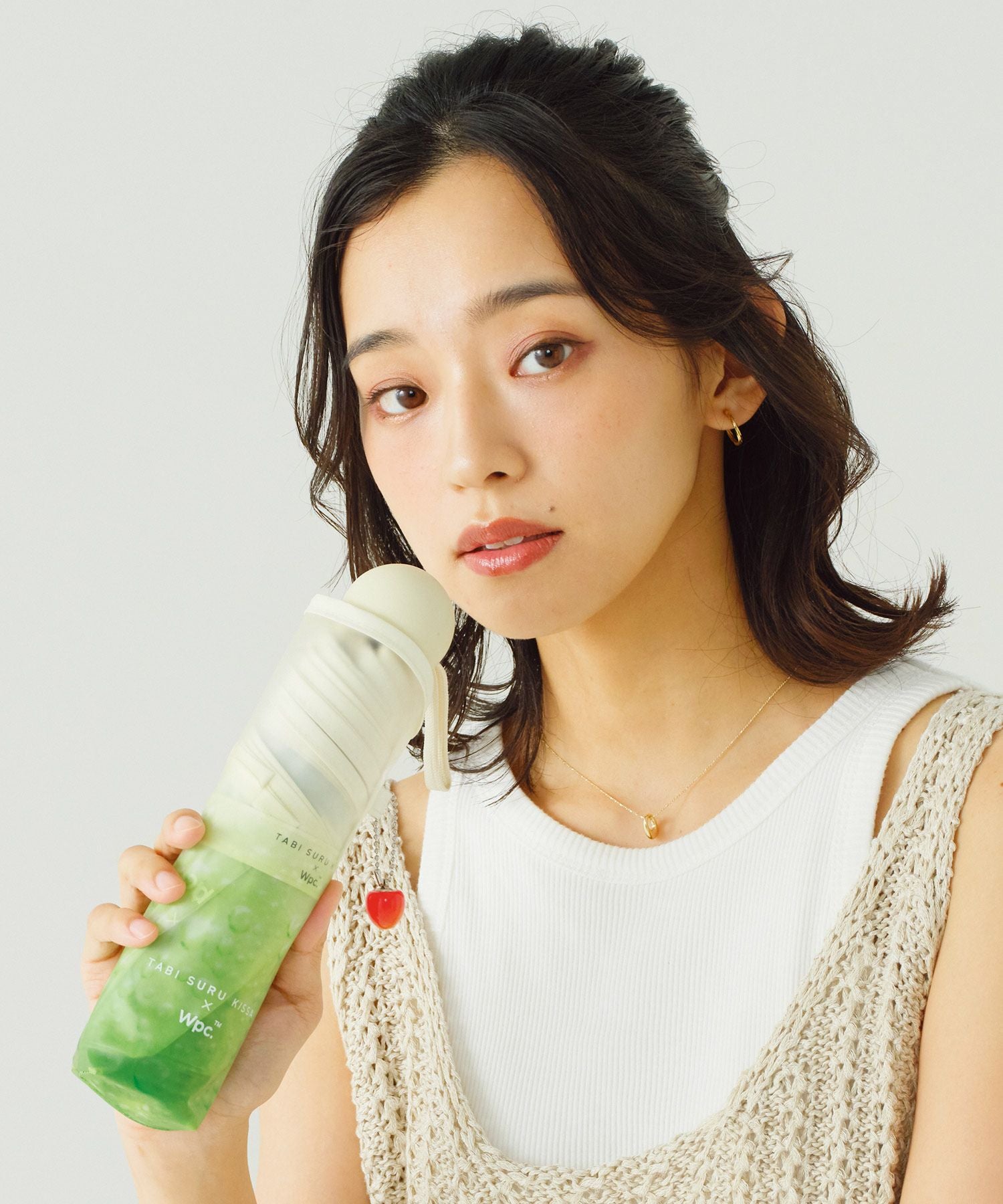 旅する喫茶×Wpc. クリームソーダアンブレラ ミニ 雨傘 折りたたみ