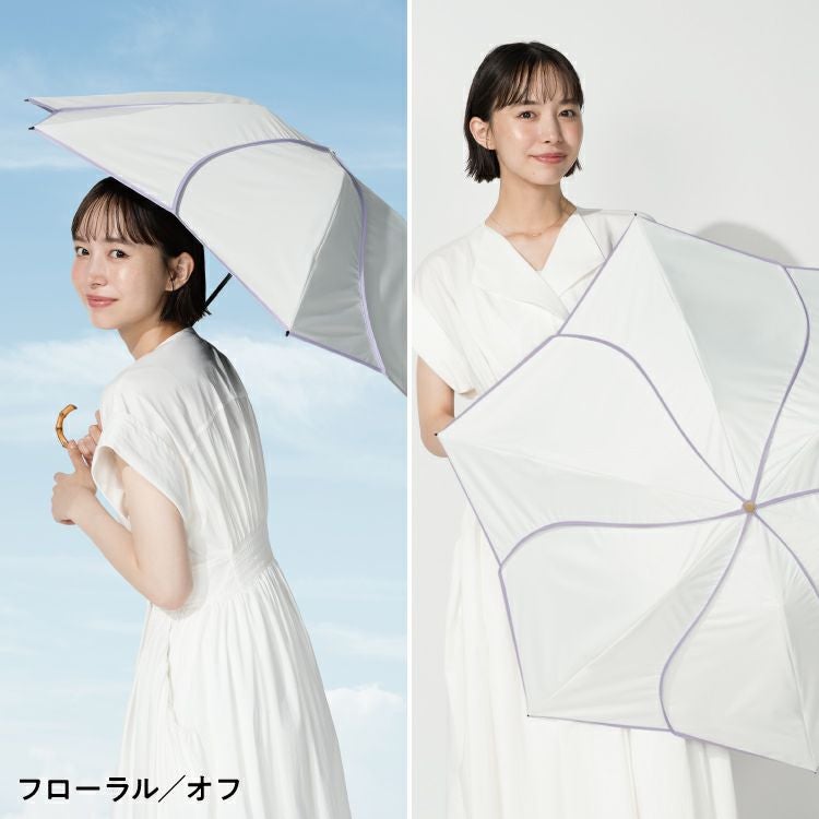 【新品タグ付】Wpc. 最強の晴雨セット：UVO完全遮光日傘 ＆ レインコート CALM8本骨/長傘】UVO(ウーボ) 最強の日傘 カーム 完全遮光100％ 無地