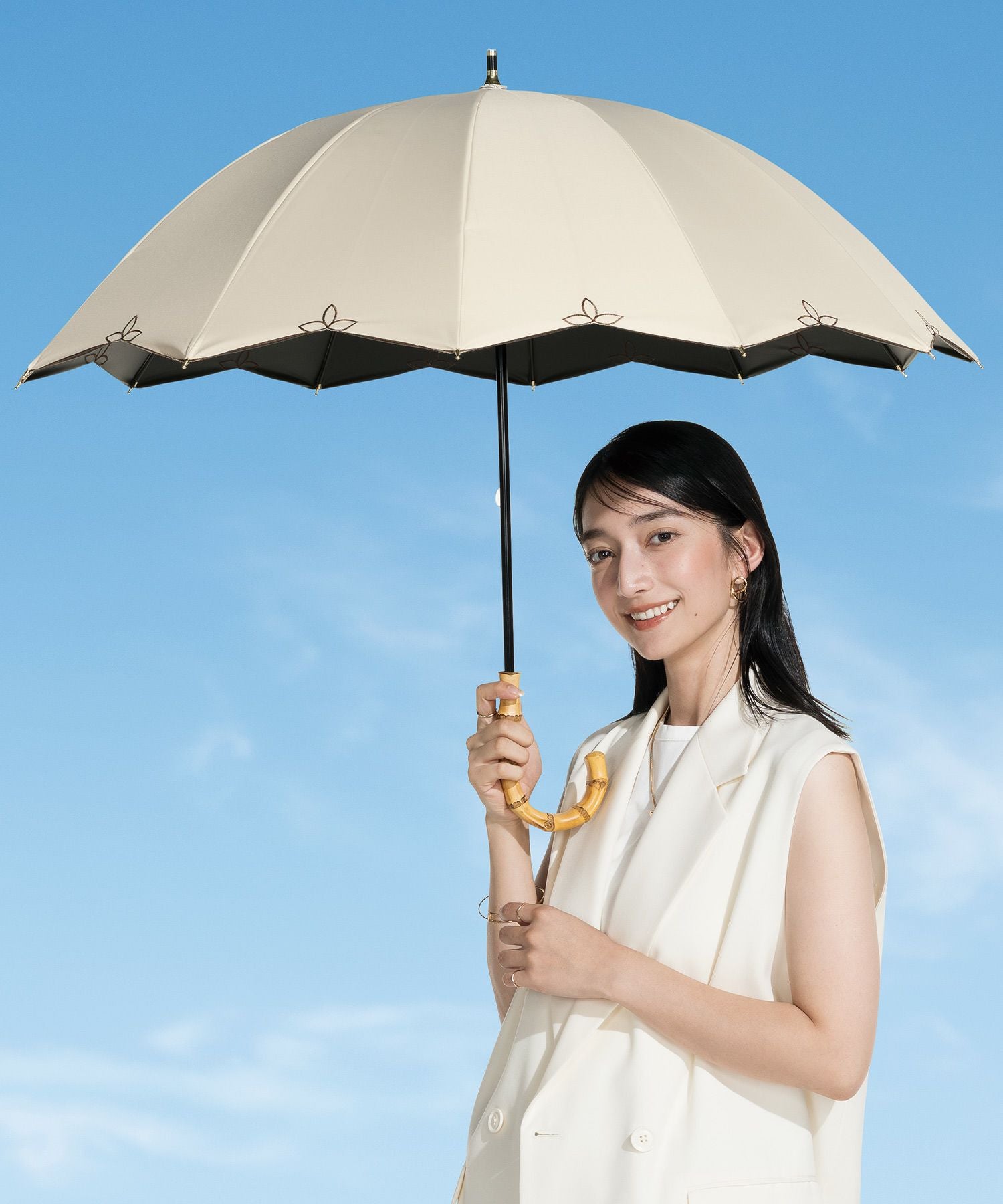 12本骨/長傘】UVO(ウーボ) 最強の日傘 完全遮光100% ≪送料無料≫ 晴雨