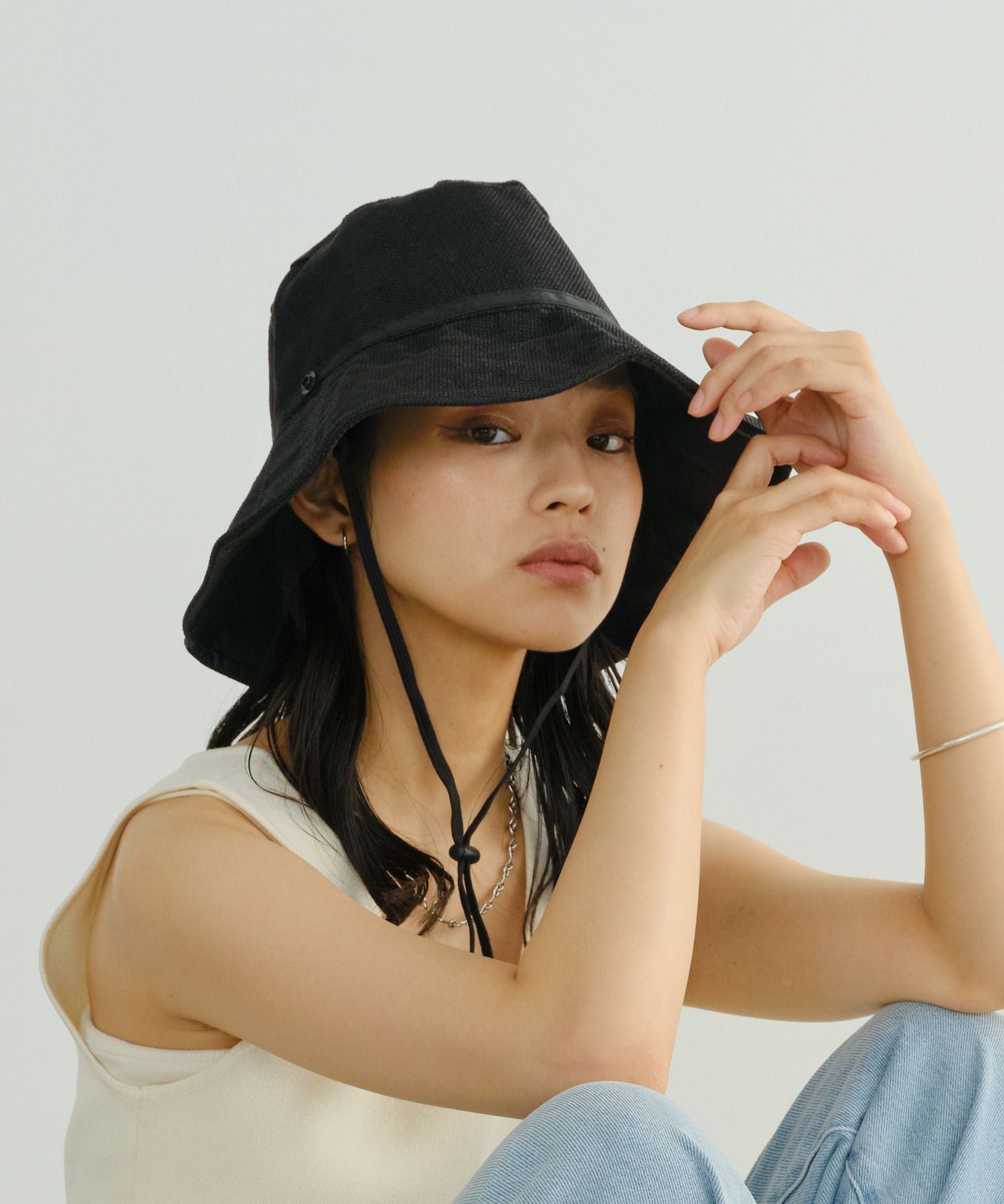 UVつば広ハット かぶる日傘 W by Wpc. ギフト対象 帽子 グッズ
