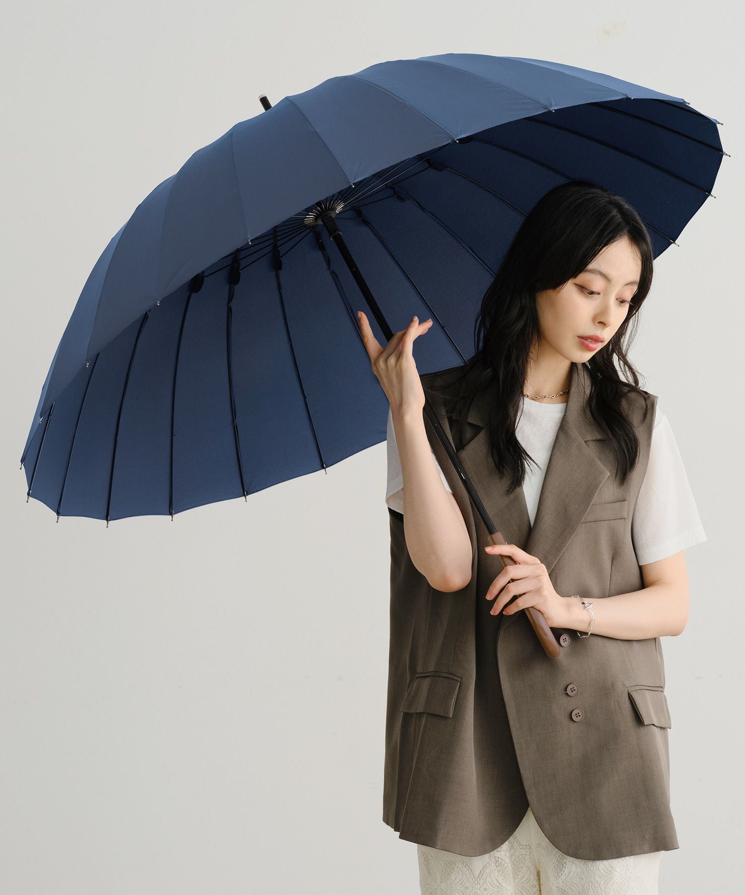 公式限定》雨傘 長傘 24本骨アンブレラ 晴雨兼用 Wpc. | 【公式】Wpc