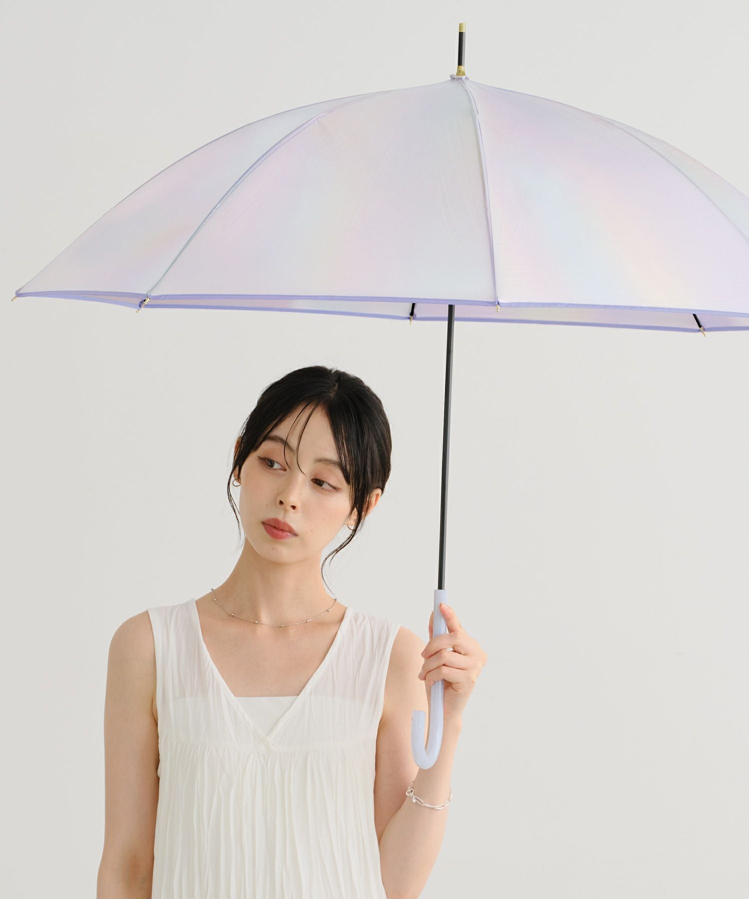 期間限定10％OFF】グロウパールアンブレラ Wpc. 雨傘 長傘 晴雨兼用
