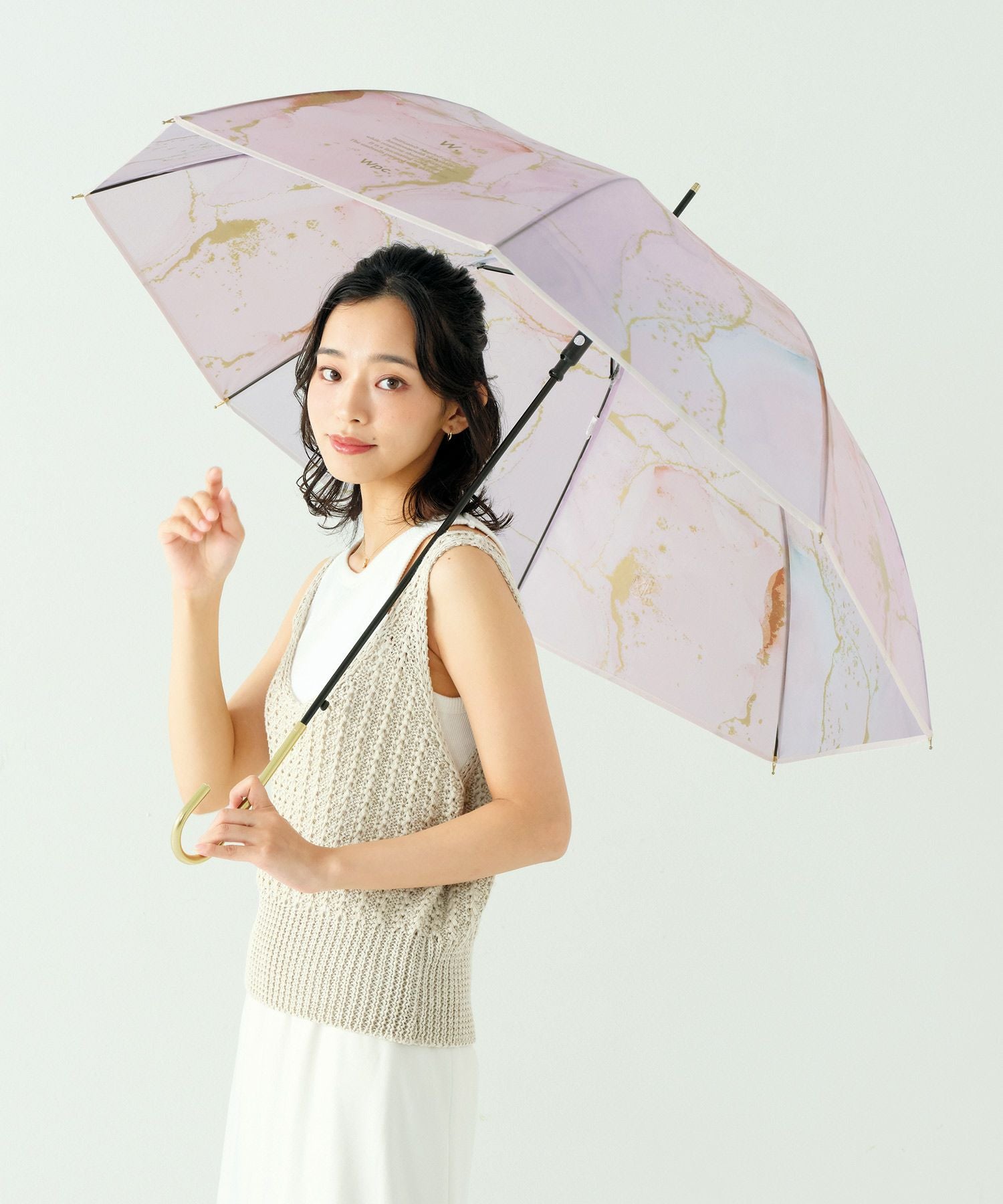 インクアートアンブレラ Wpc. ギフト対象 ビニール傘 折りたたみ 長傘