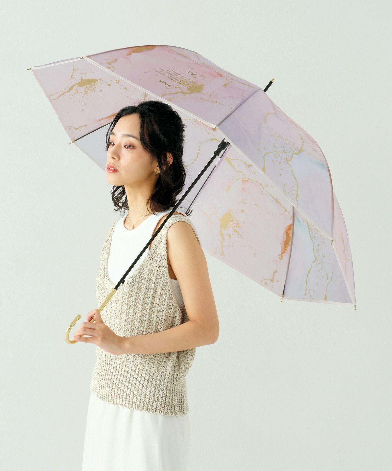 インクアートアンブレラ Wpc. ギフト対象 ビニール傘 折りたたみ 長傘