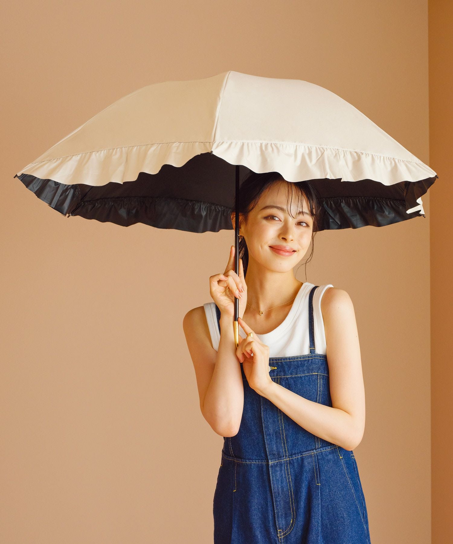 遮光ドームパラソル フリル ミニ Wpc. ギフト対象 日傘 折りたたみ