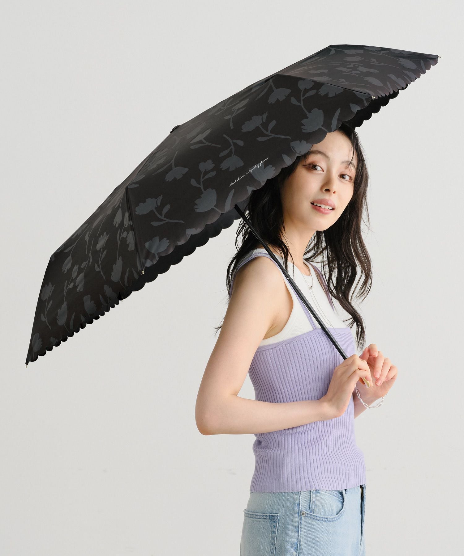 遮光フラワーシャドウ ミニ Wpc. ギフト対象 日傘 折りたたみ 晴雨兼用