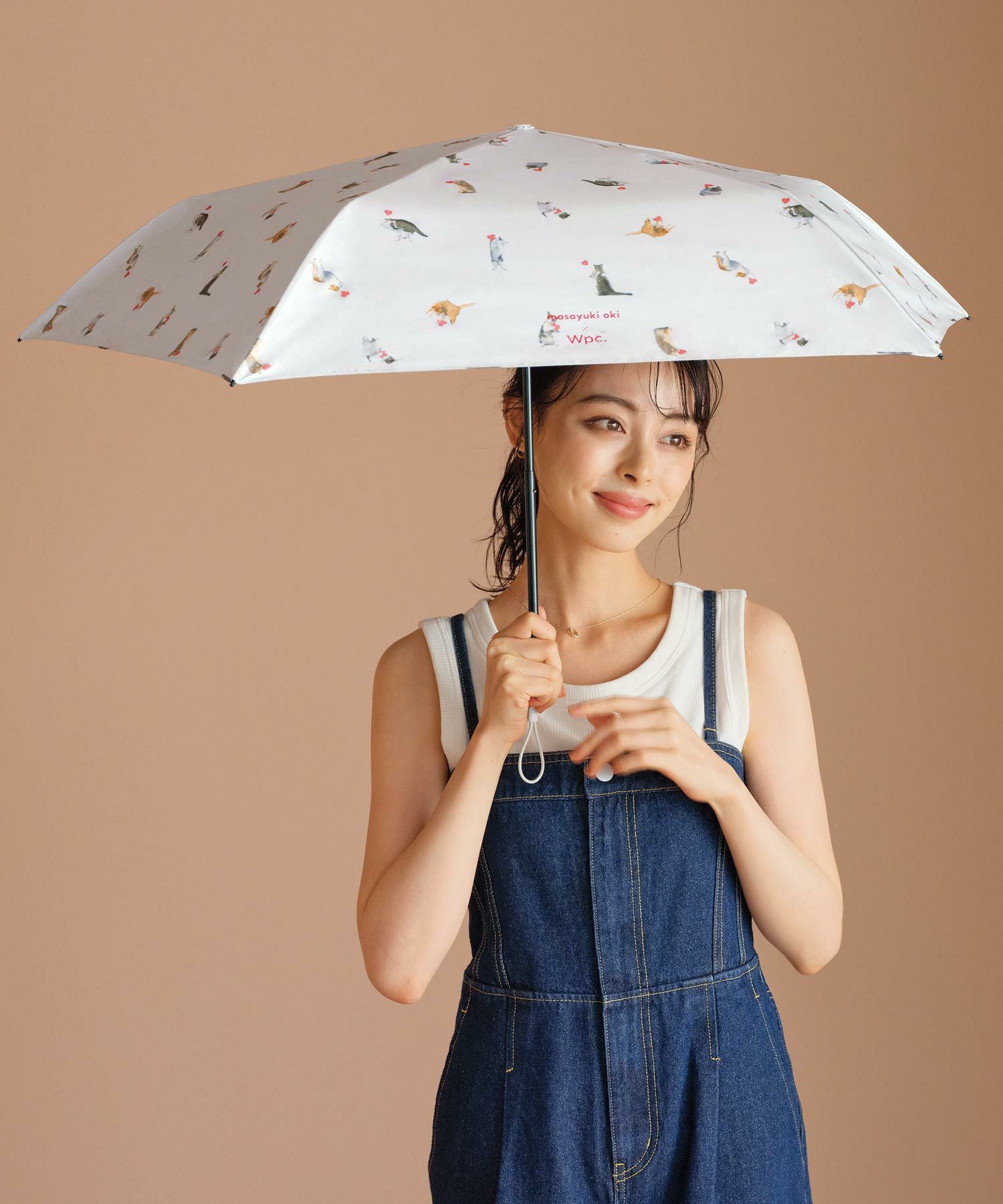 沖昌之× Wpc. 遮光軽量アンブレにゃん Wpc. ギフト対象 日傘