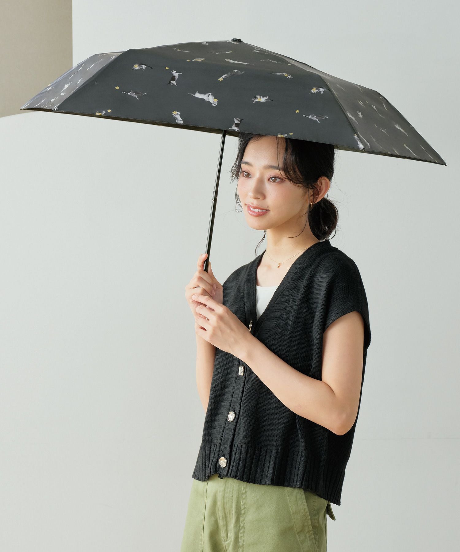 沖昌之× Wpc. 遮光軽量アンブレにゃん Wpc. ギフト対象 日傘