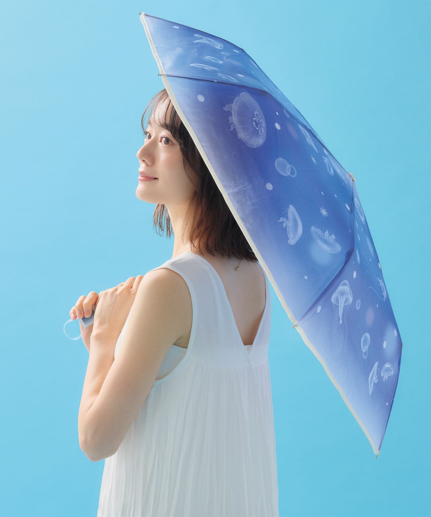 PACIFIC BREEZE ビーチアンブレラエディション えのすい× Wpc. アンブレラ おはよう、大水槽 おやすみ 、くらげ 新