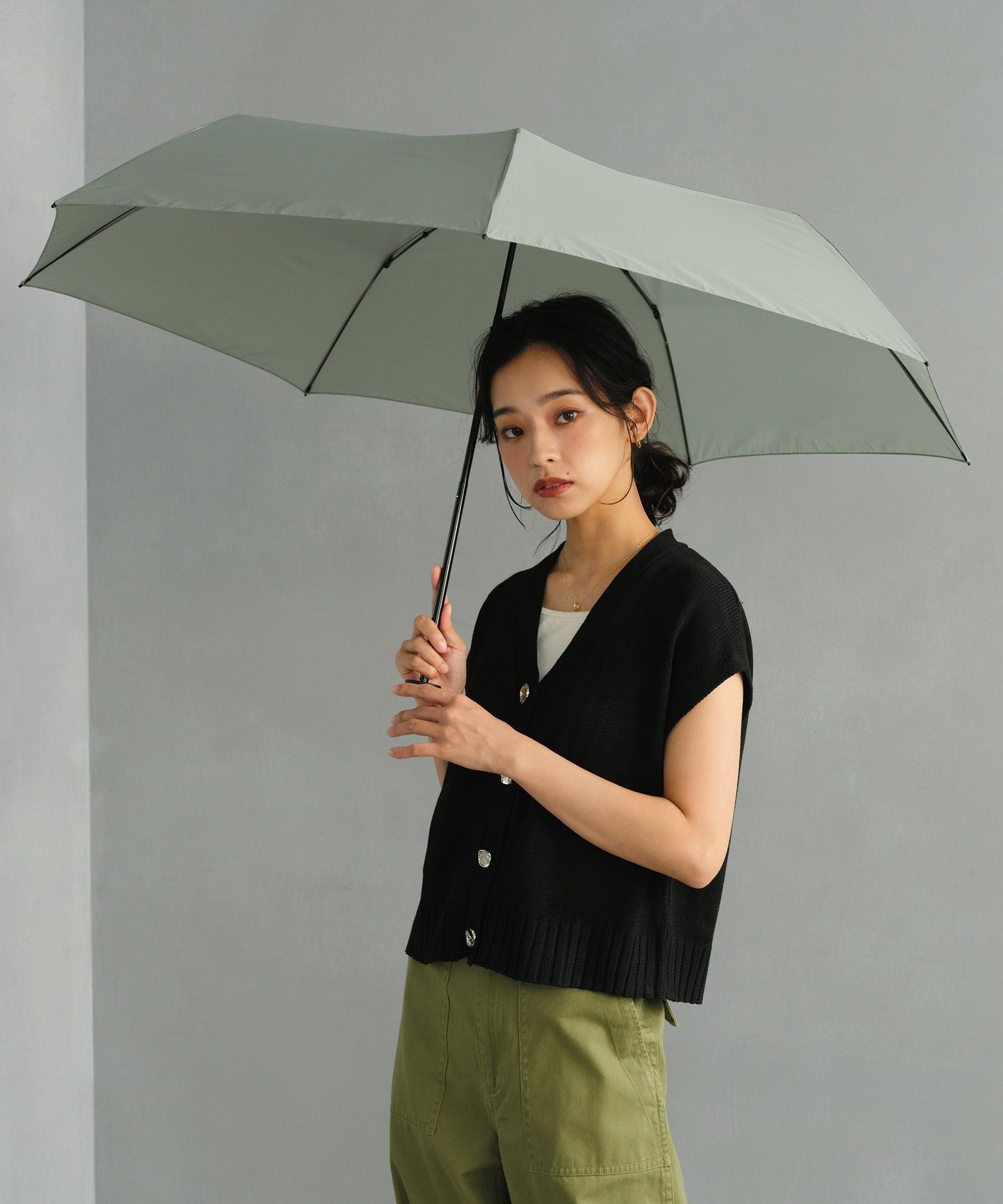 UNISEX AIR-LIGHT LARGE FOLD Wpc. 雨傘 折りたたみ 晴雨兼用 ギフト