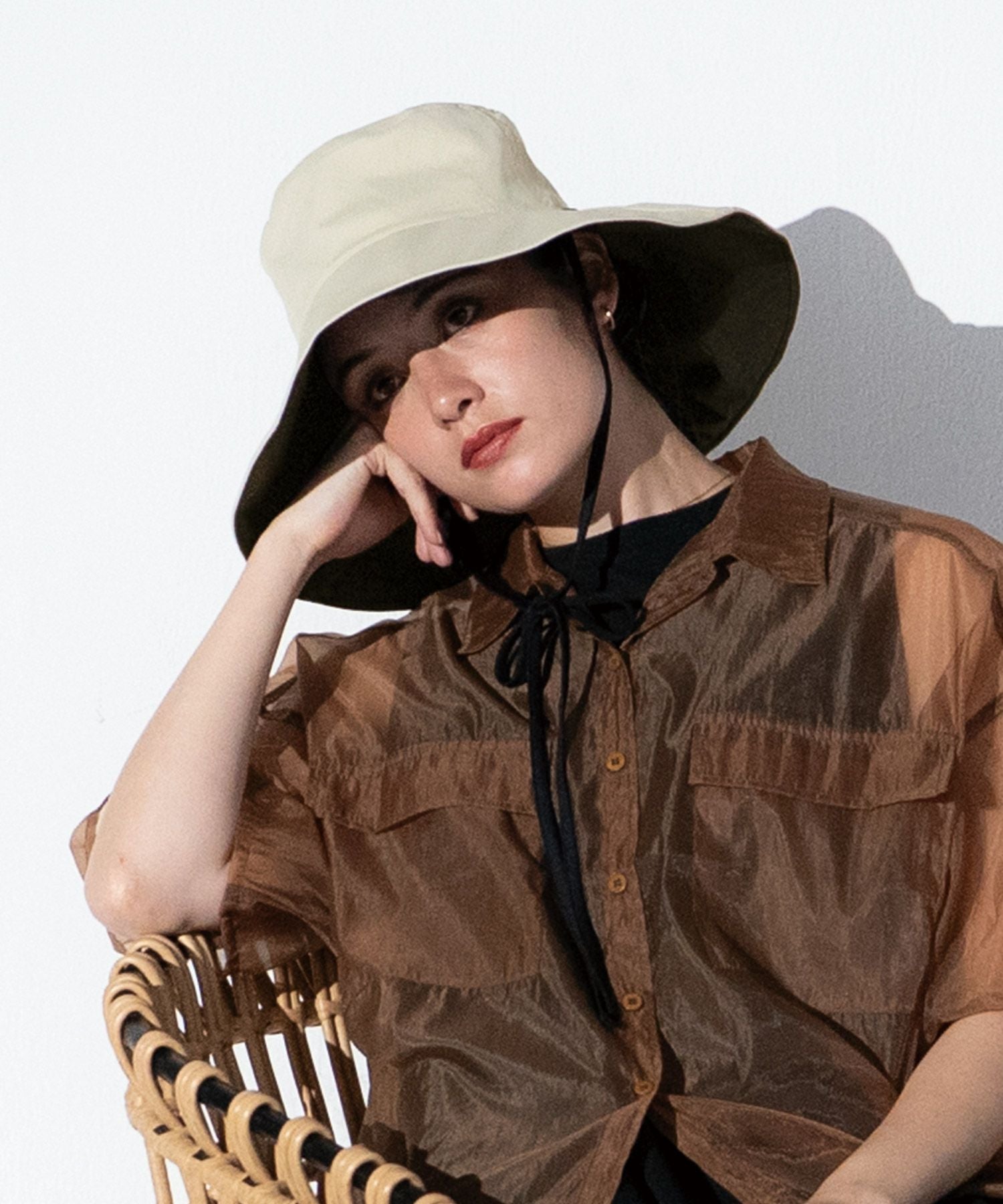 UVカット接触冷感つば広ハット W by Wpc. ギフト対象 帽子 ≪メール便