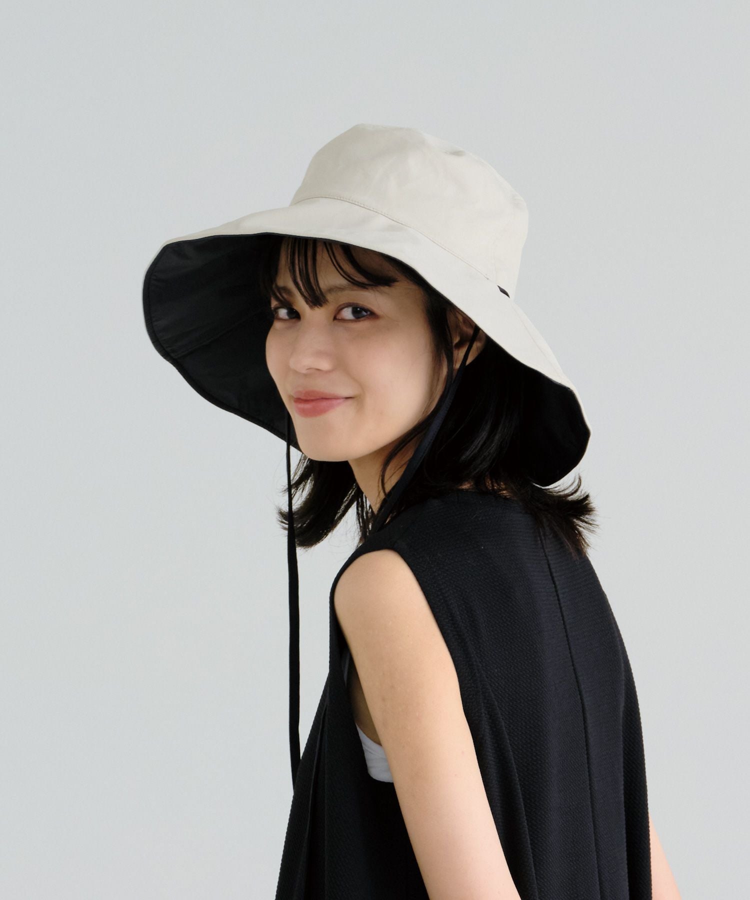 UVカット接触冷感つば広ハット W by Wpc. ギフト対象 帽子 ≪メール便