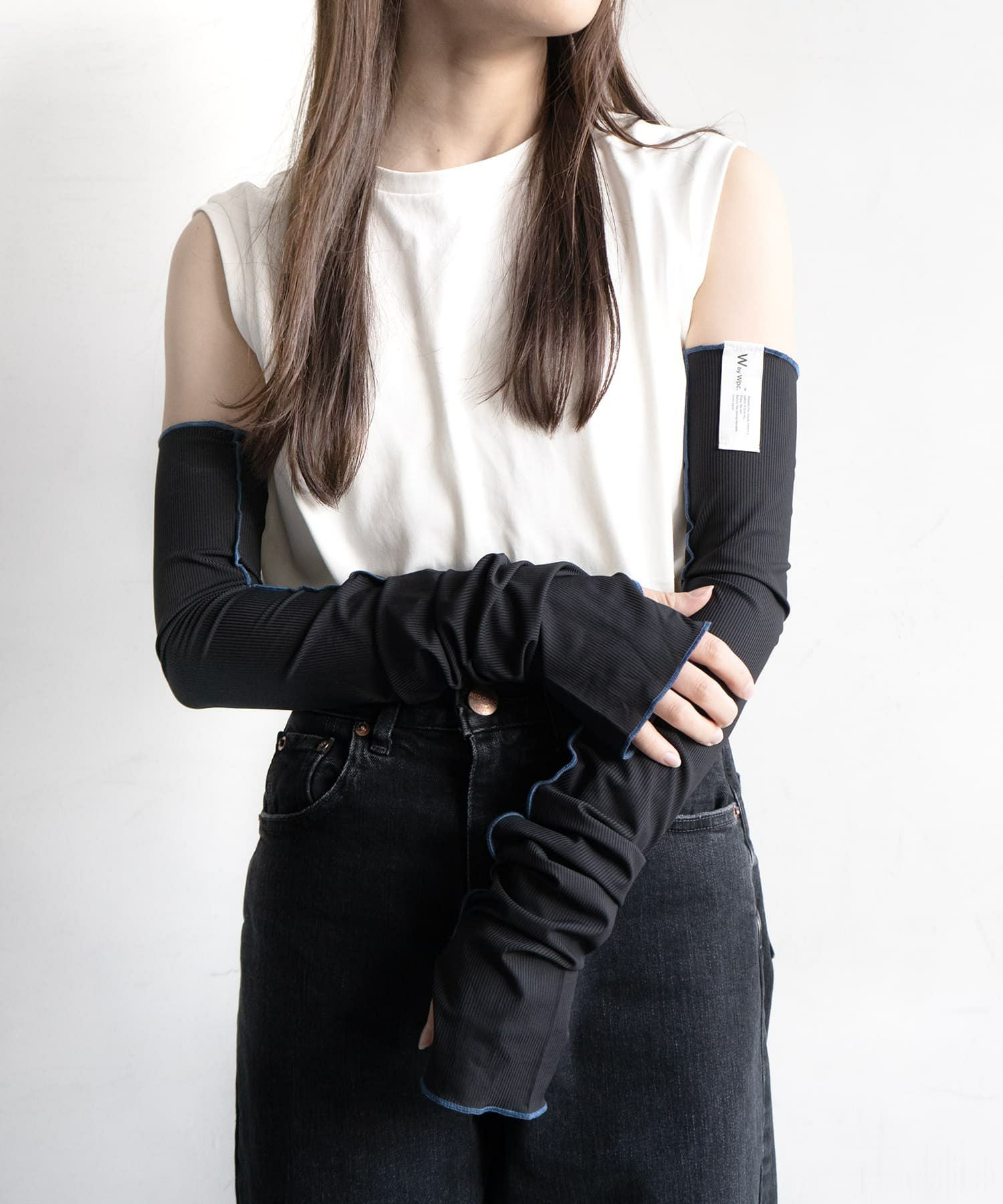 UVカット接触冷感アームカバー W by Wpc. ギフト対象 グッズ ≪メール