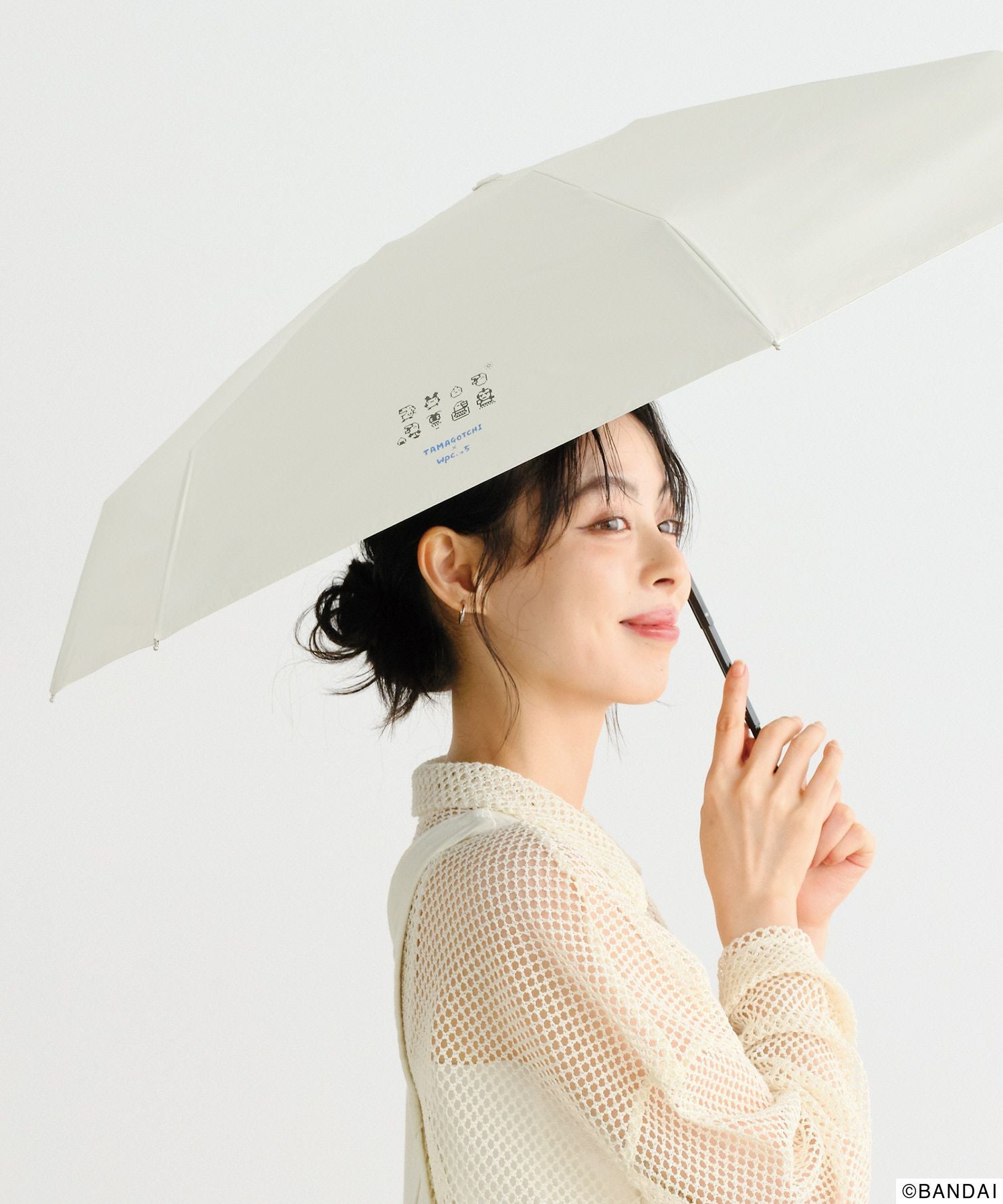 たまごっち×Wpc.っち 遮光本体モチーフ 日傘 折りたたみ ギフト対象