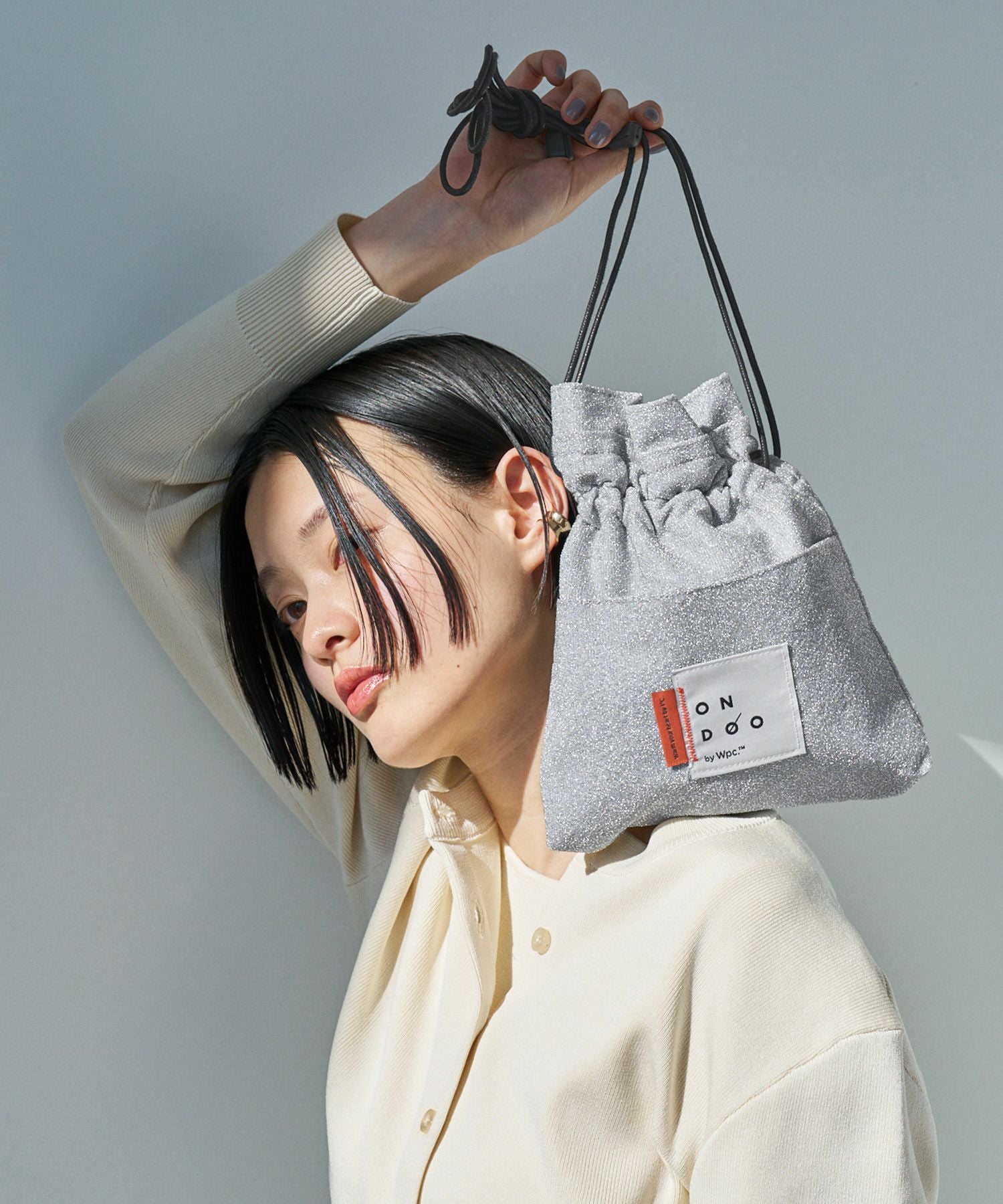 ラメ2way巾着バッグ ONDOO ギフト対象 バッグ ≪メール便対象