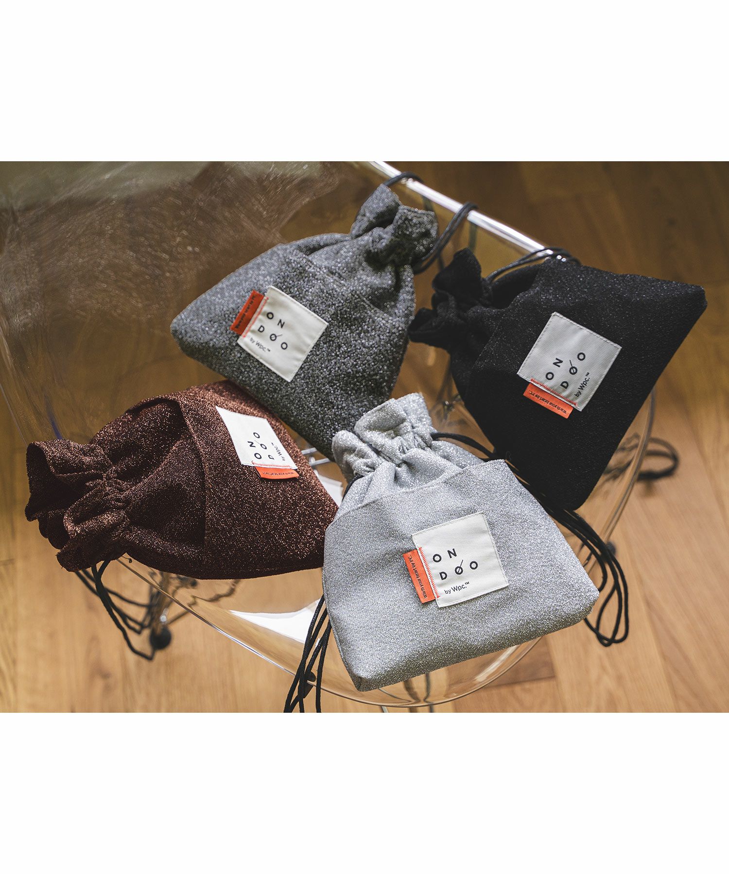 ラメ2way巾着バッグ ONDOO ギフト対象 バッグ ≪メール便対象
