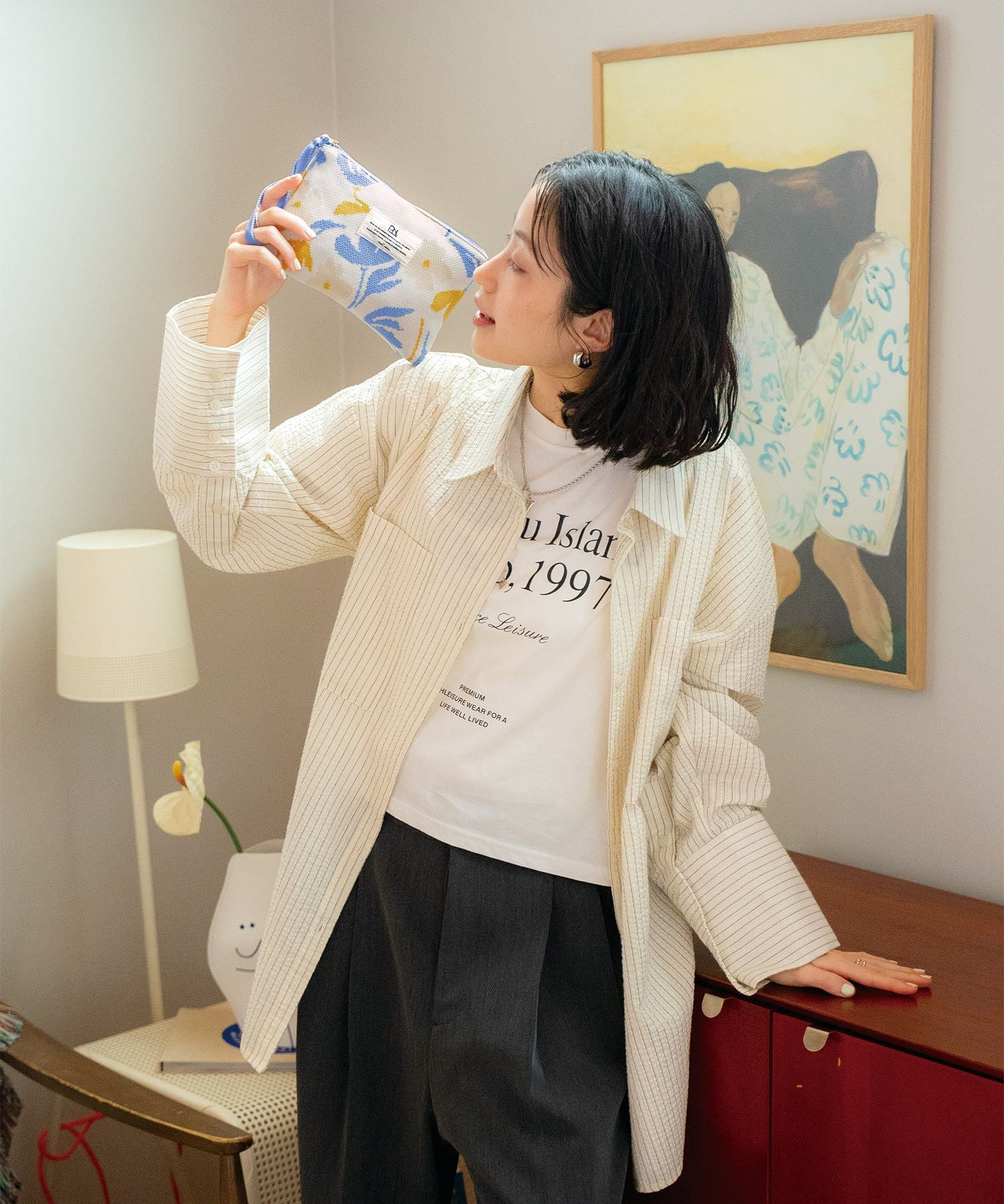 ニットフラットポーチ Wpc. Patterns ギフト対象 グッズ ≪メール便