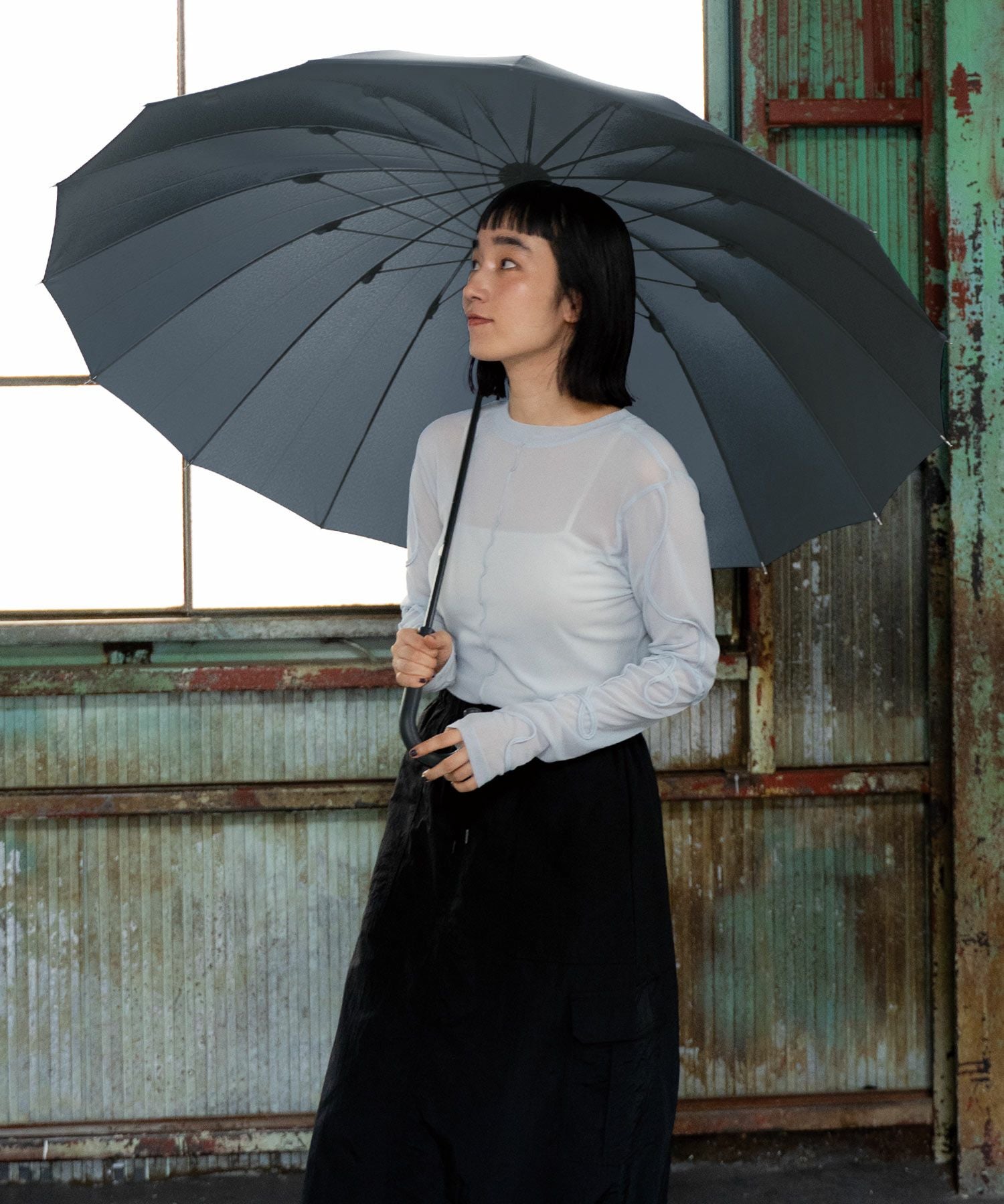 公式限定》16K UMBRELLA LARGE 雨傘 長傘 16本骨 多骨 晴雨兼用 Wpc
