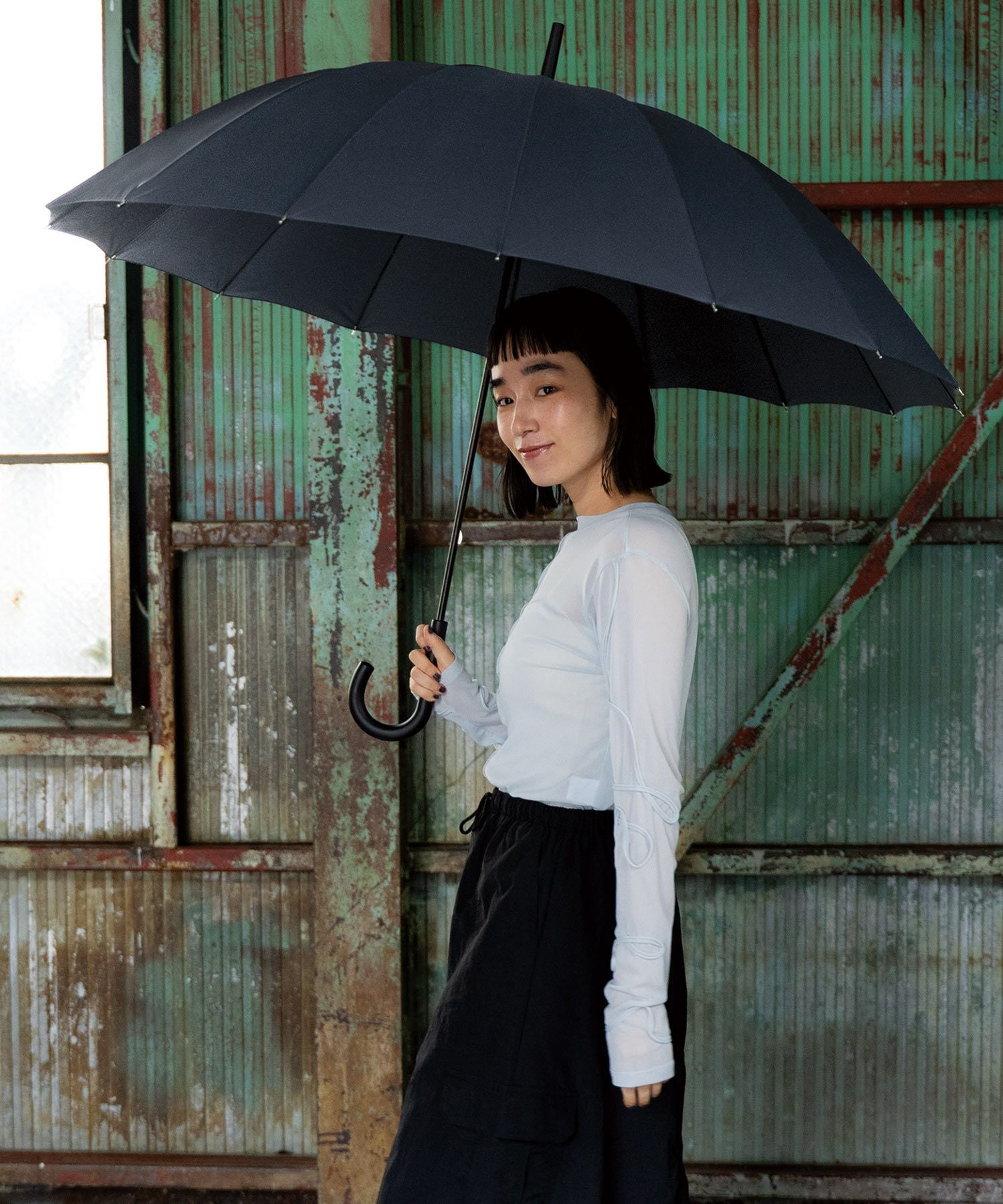 公式限定》16K UMBRELLA LARGE 雨傘 長傘 16本骨 多骨 晴雨兼用 Wpc