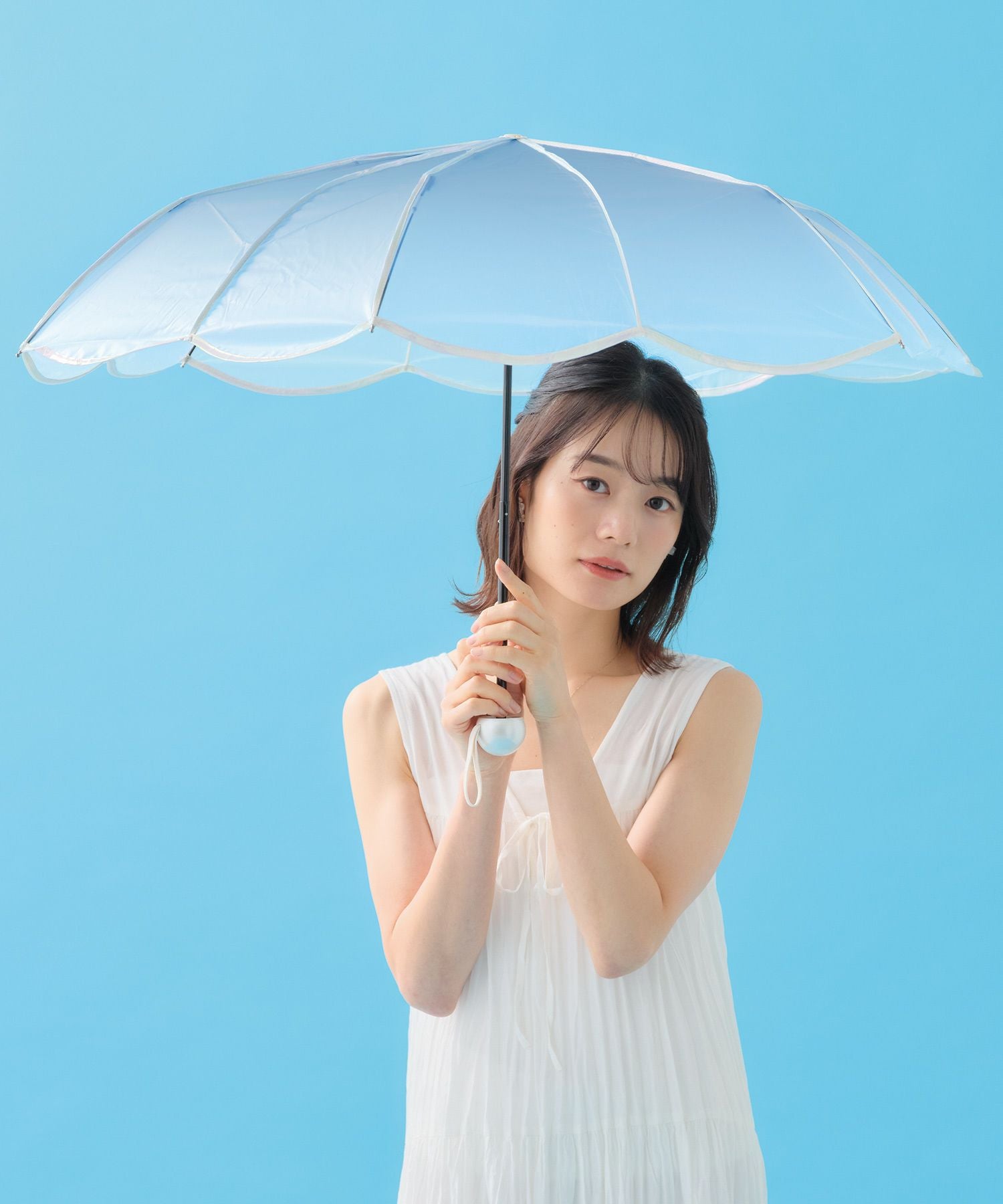 ビニール傘]マーメイドアンブレラ ミニ 雨傘 折りたたみ ギフト対象