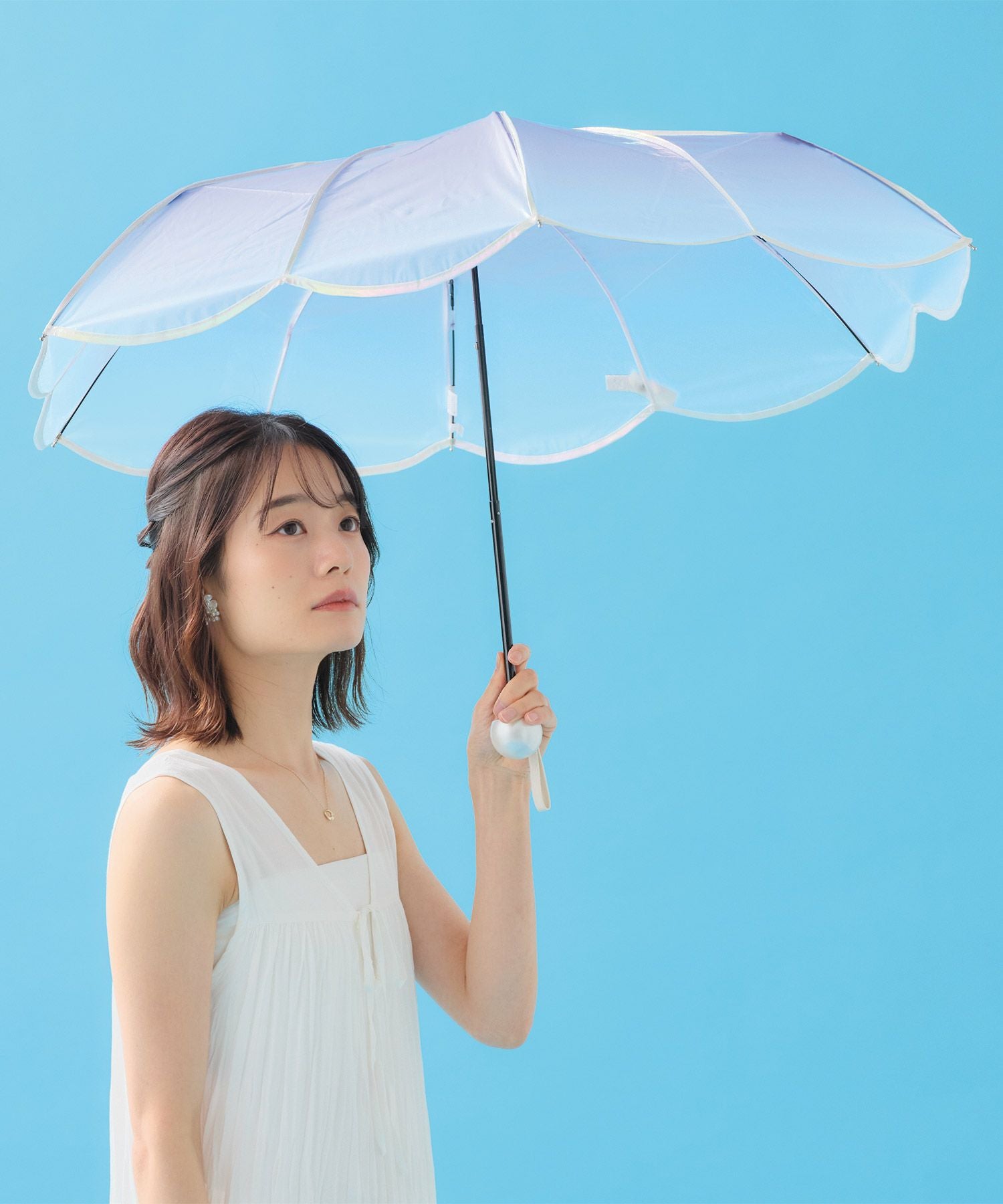 ビニール傘]マーメイドアンブレラ ミニ 雨傘 折りたたみ ギフト対象