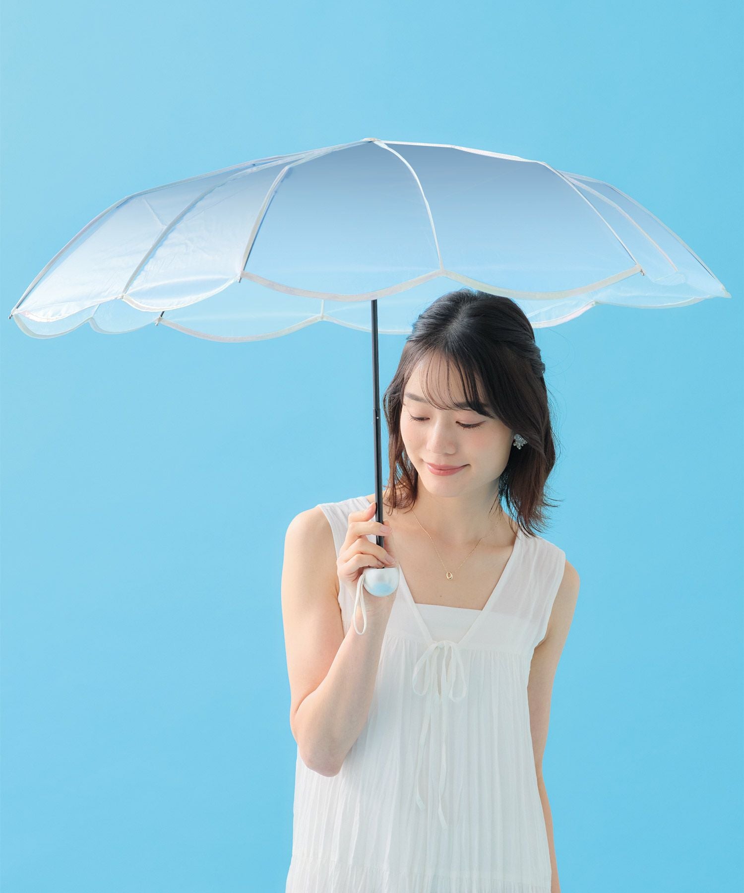 ビニール傘]マーメイドアンブレラ ミニ 雨傘 折りたたみ ギフト対象