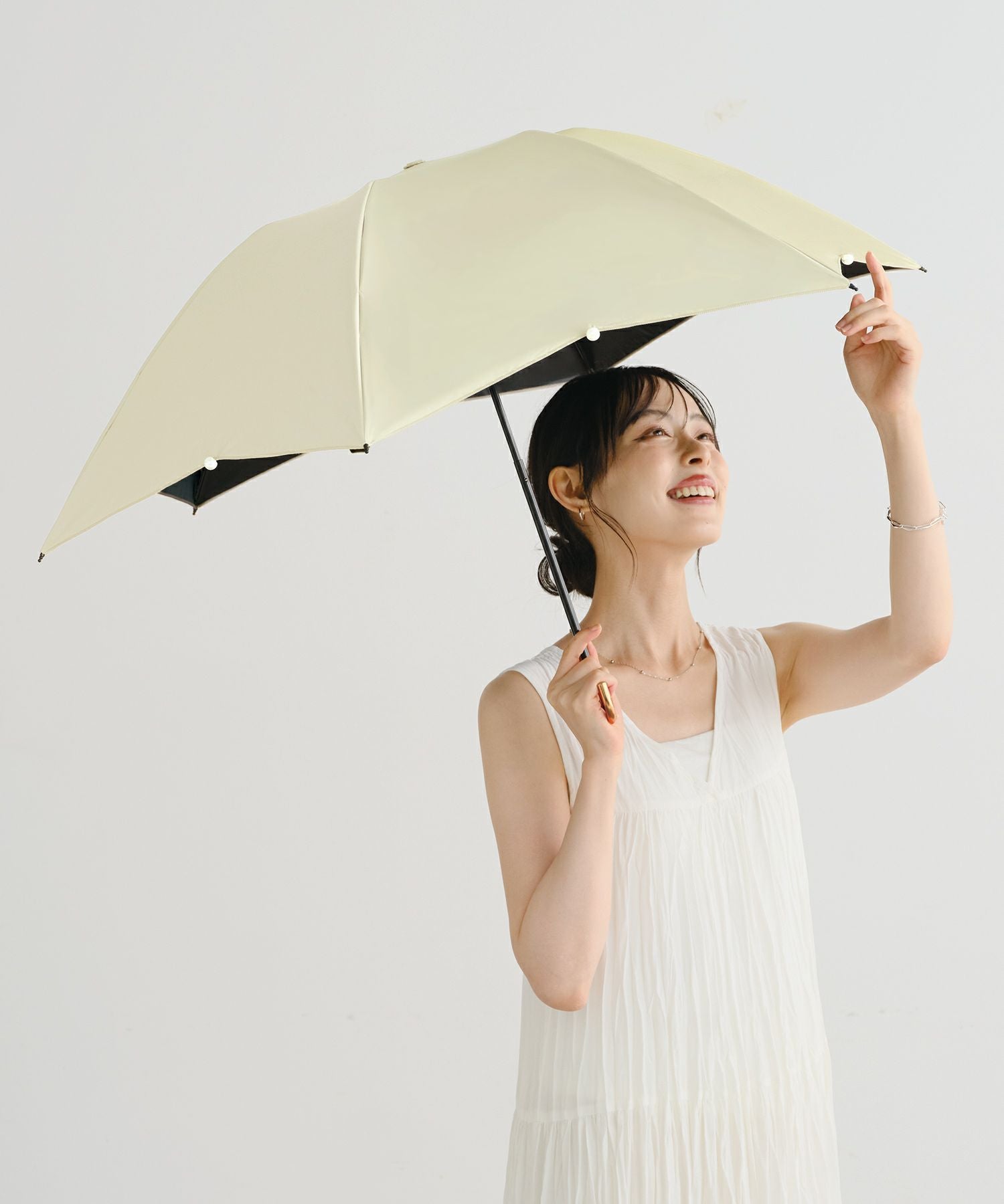 遮光ドームパラソル パール ミニ 日傘 折りたたみ ギフト対象 晴雨兼用