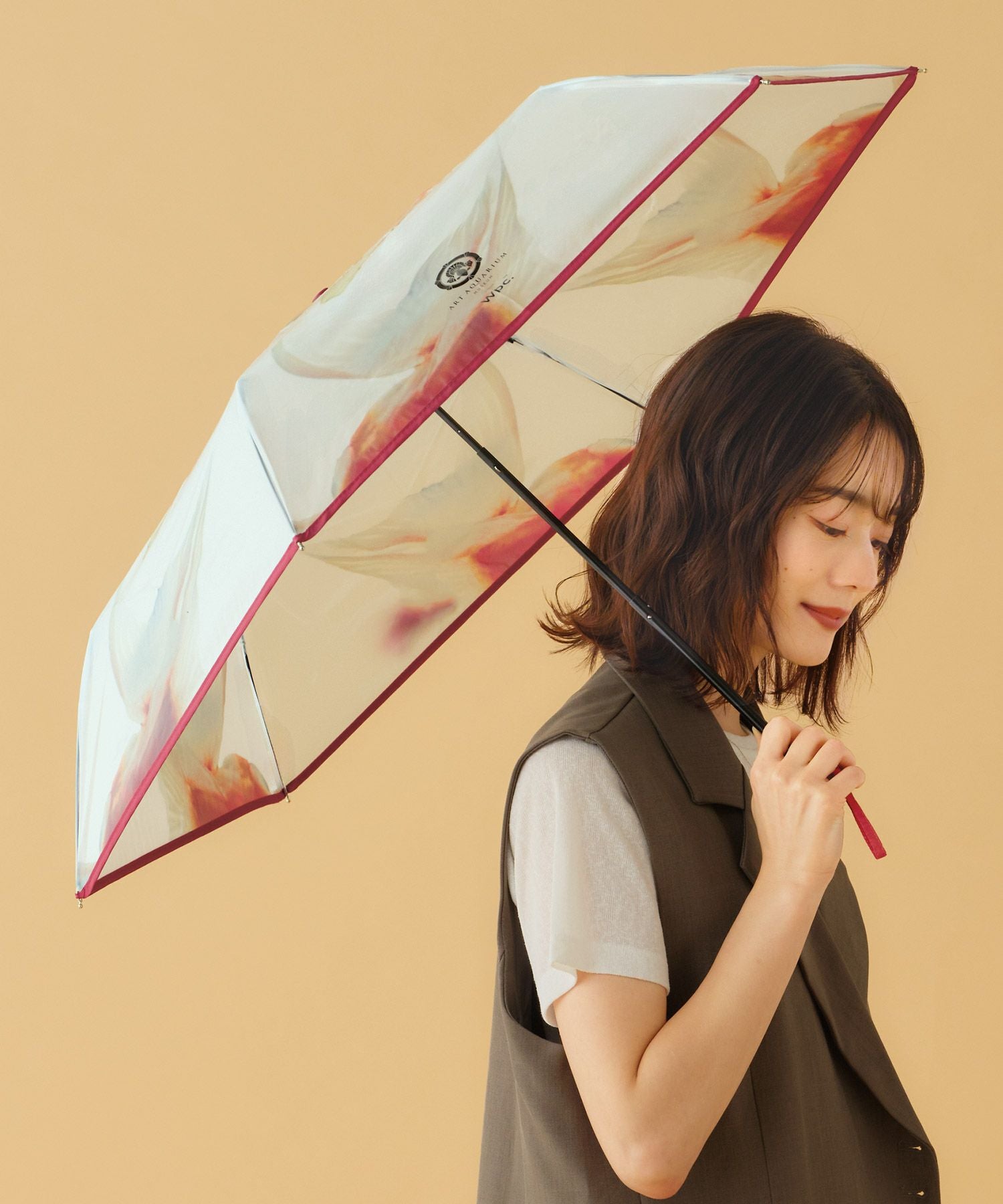 ビニール傘]アートアクアリウム×Wpc.アンブレラ ミニ 雨傘 折りたたみ