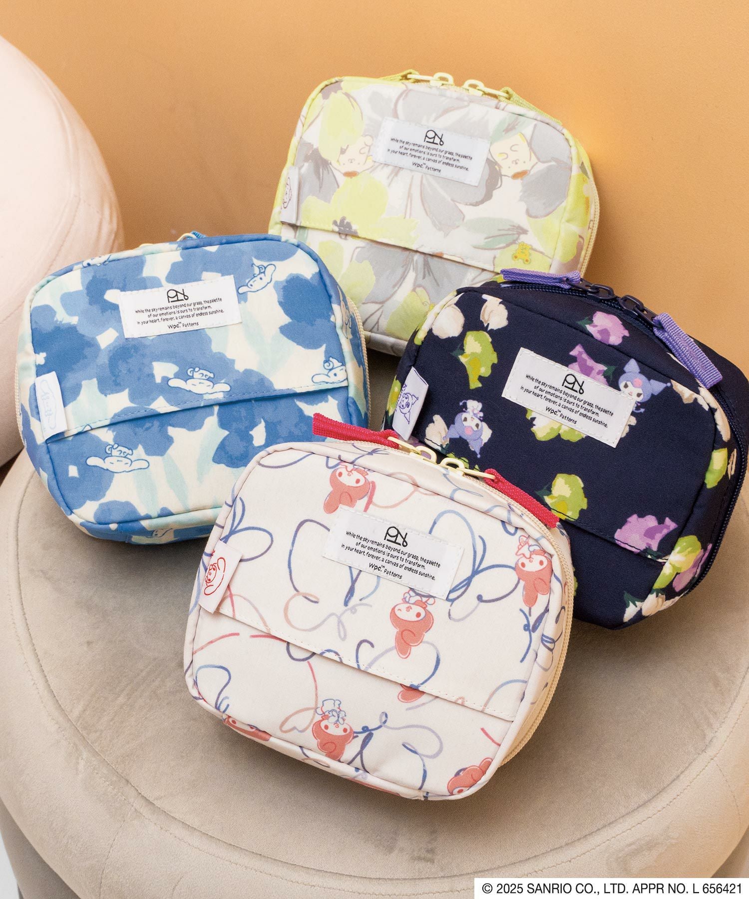 サンリオキャラクターズ×Wpc. Patterns はっ水スクエアポーチ グッズ
