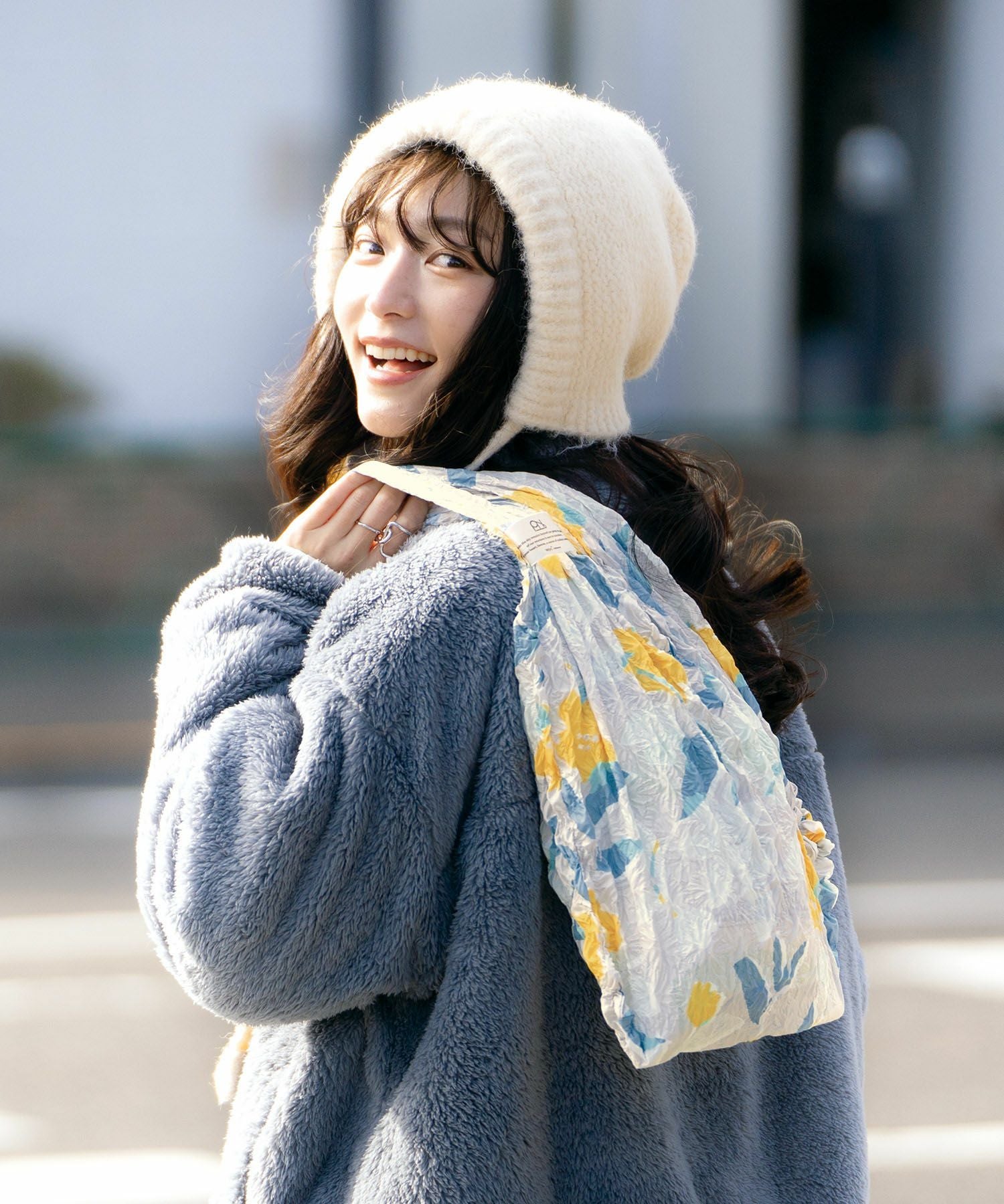 しぼりバッグ Wpc. patterns お買い物バッグ ギフト対象 ≪メール便