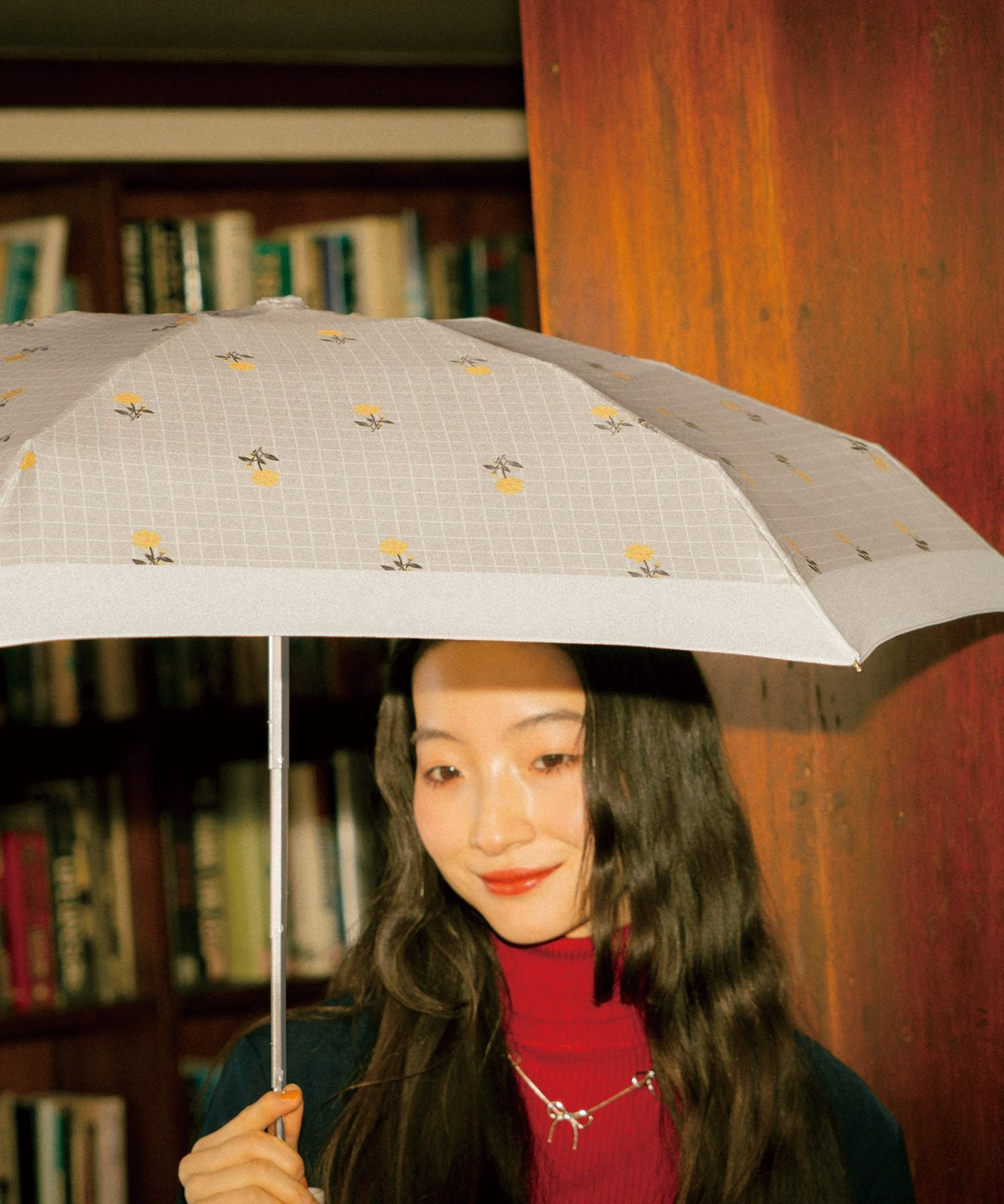 プレイドフラワー ミニ 雨傘 折りたたみ 晴雨兼用 ギフト対象 Wpc