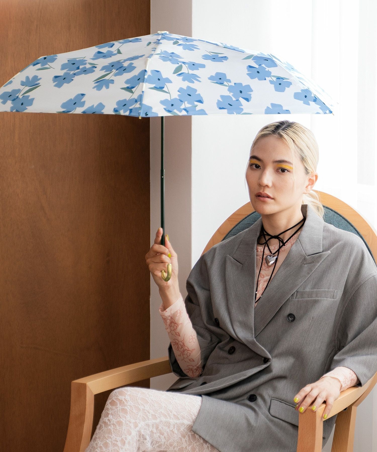 フェリシティフラワー ミニ 雨傘 折りたたみ 晴雨兼用 ギフト対象 Wpc