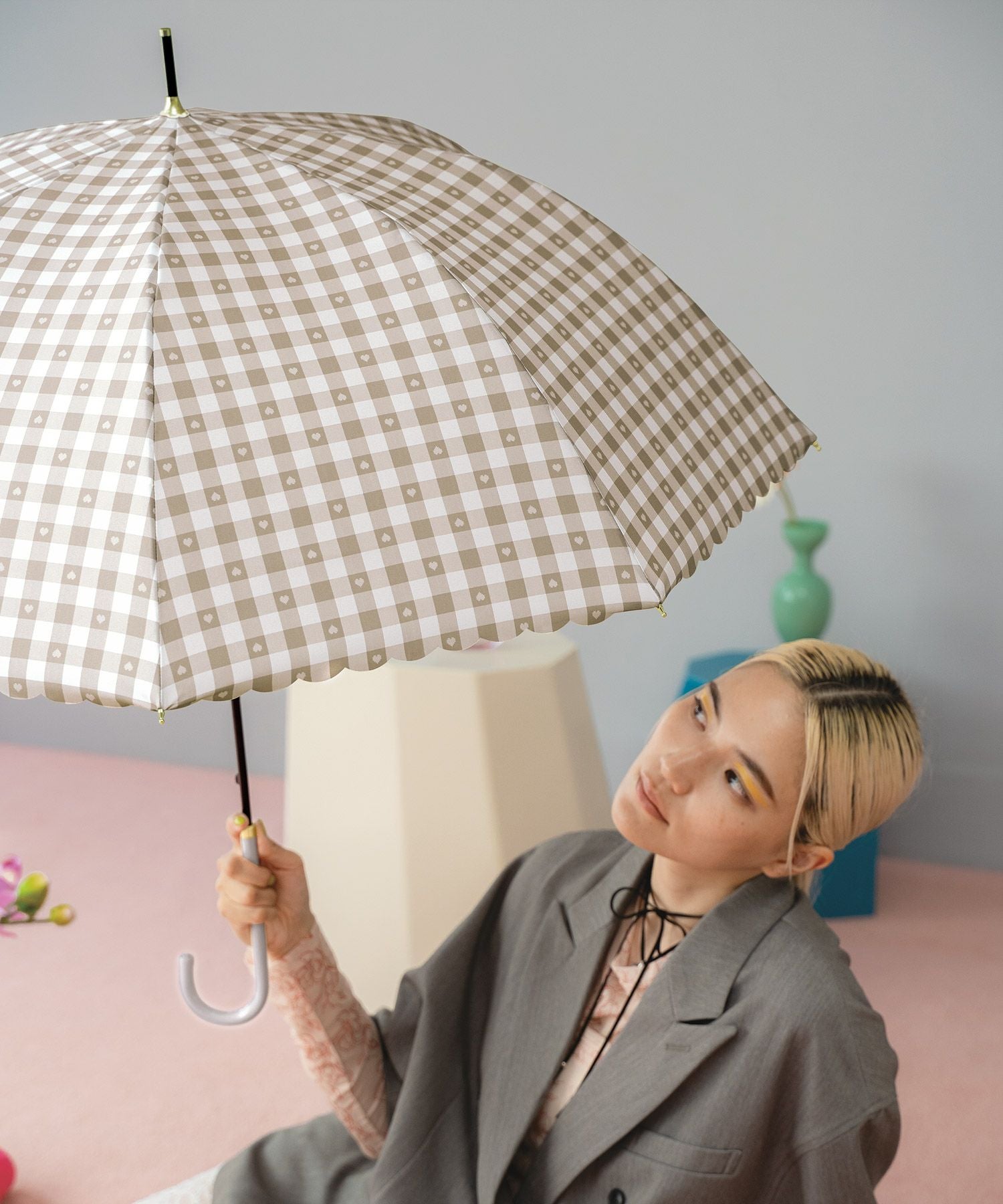 ギンガムハート 雨傘 長傘 晴雨兼用 Wpc. | 【公式】Wpc. ONLINE STORE