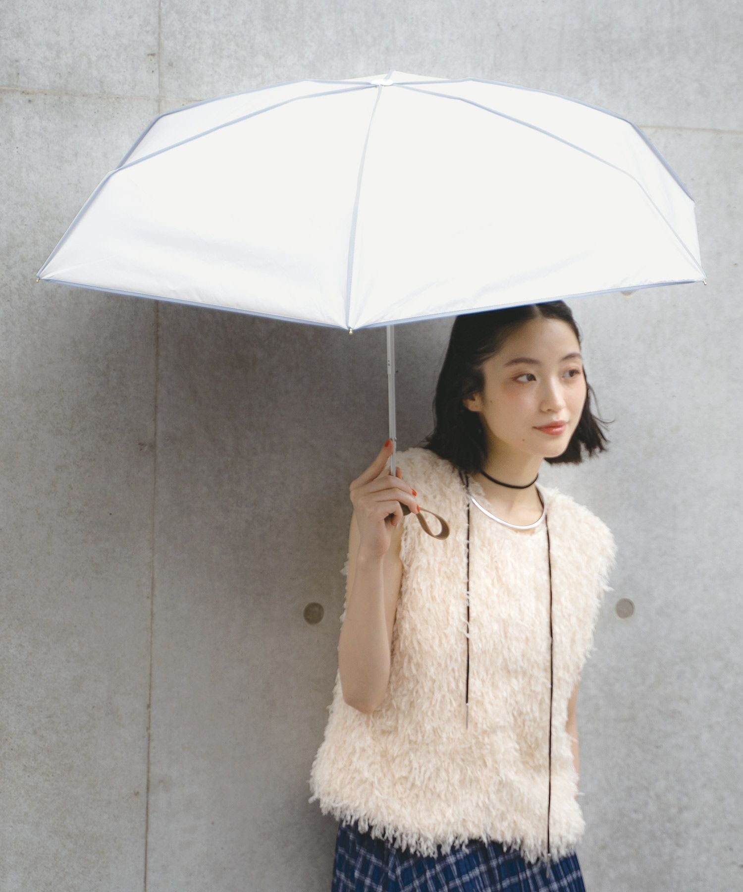 遮光プレーンパイピング ミニ 日傘 折りたたみ 晴雨兼用 ギフト対象