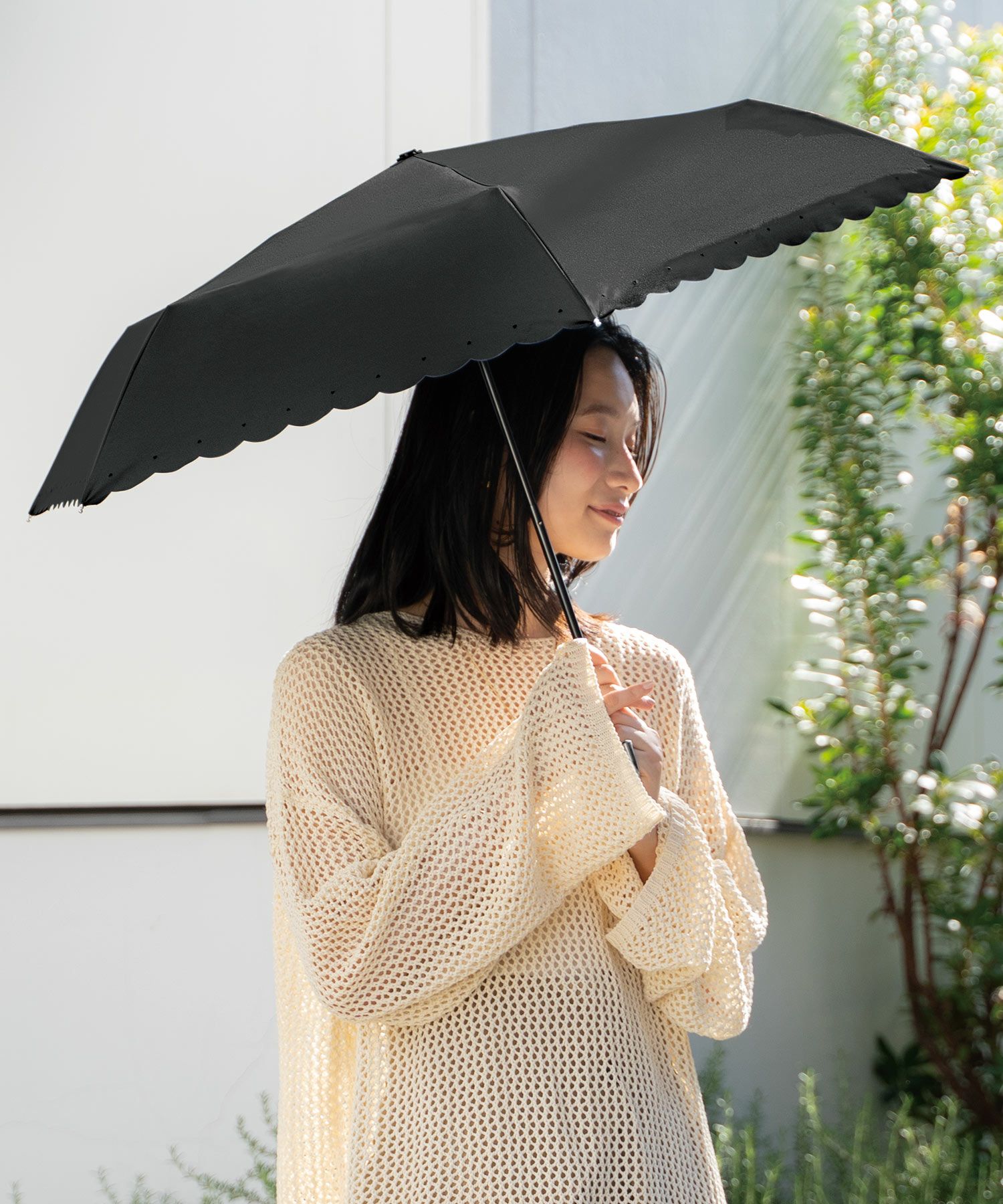 遮光シルバーリボンハート ミニ 日傘 折りたたみ 晴雨兼用 ギフト対象
