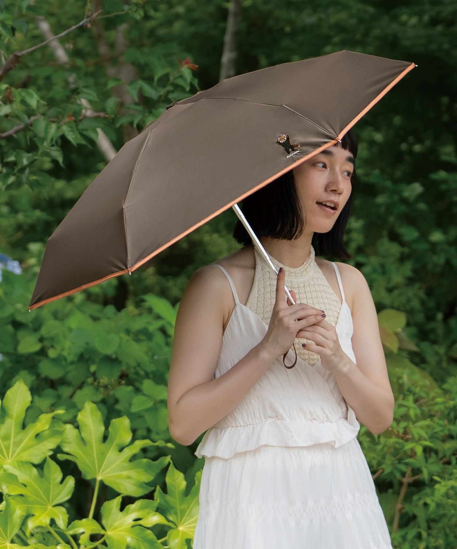 遮光アニマル刺繍 ミニ 日傘 折りたたみ 晴雨兼用 ギフト対象 送料無料