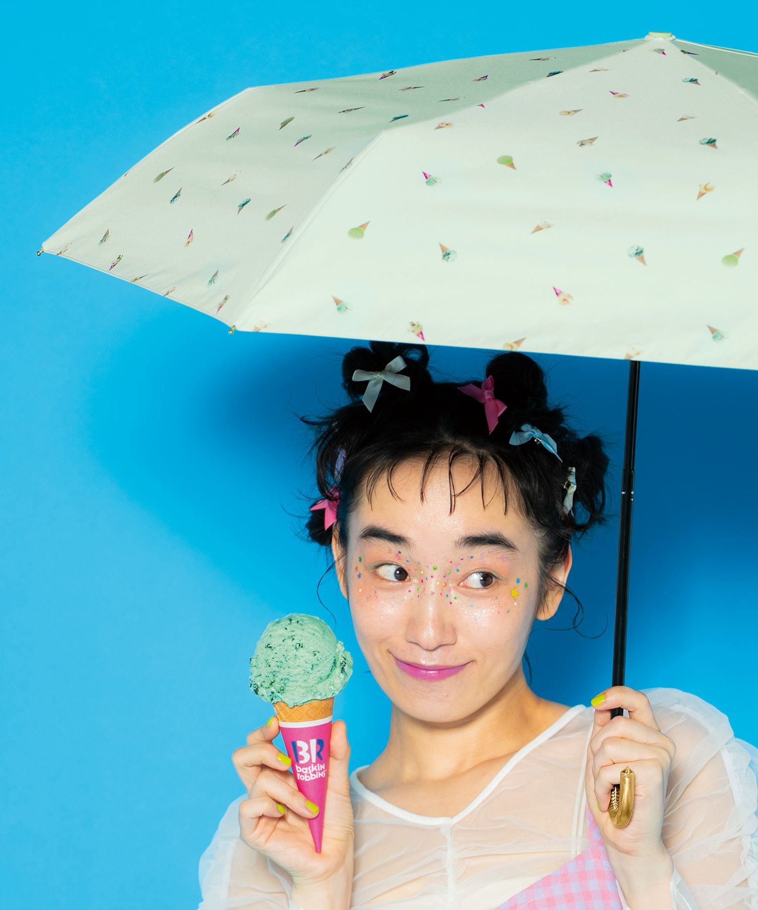 サーティワン アイスクリーム × Wpc. 遮光アイスクリームパターン ミニ